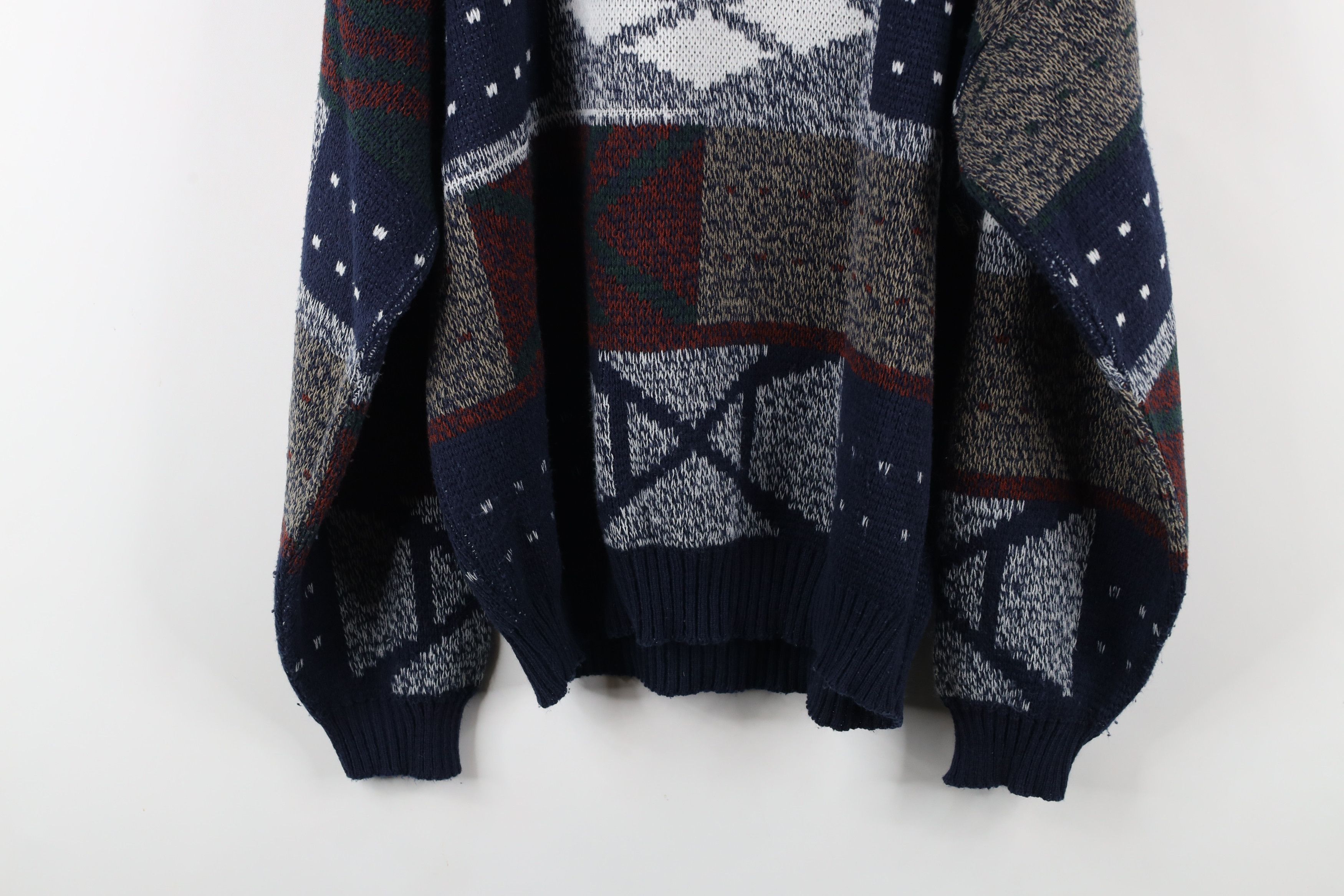 Vintage Vintage 90s Coogi Style Fair Isle Geometric Knit Sweater Size US L / EU 52-54 / 3 - 9 Thumbnail