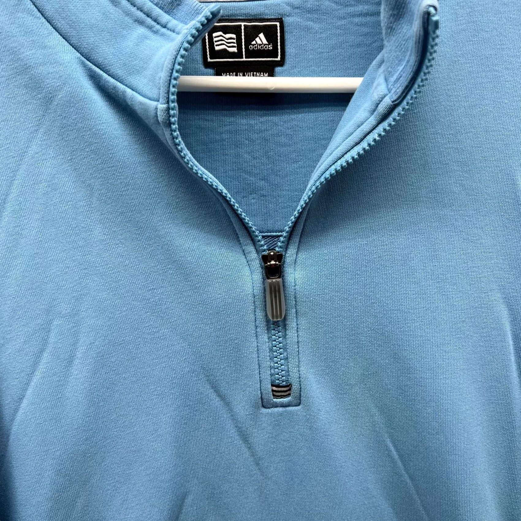 Adidas VINTAGE adidas Sweater Mens XL Adult Blue 1/4 Zip Pullover Fleece Logo 237758 XL Golf Regular Men Size US XL / EU 56 / 4 - 6 Thumbnail