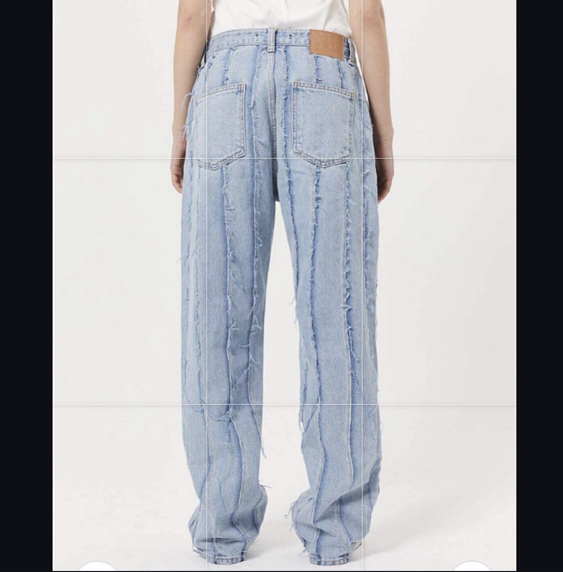 Designer × Matin Kim Matin Kim Cutting Loose Denim Pants Light Blue Size 30" / US 8 / IT 44 - 12 Thumbnail