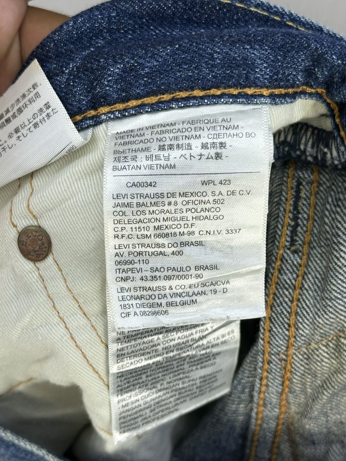 Levi's Levi’s 505 Whisker Faded Regular Fit Jeans Size US 33 - 15 Thumbnail
