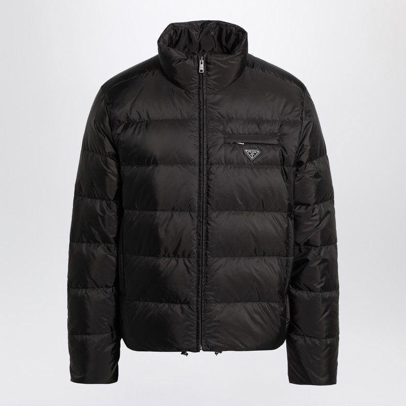 Prada Prada Black Zip-Up Jacket In Re-Nylon | Grailed