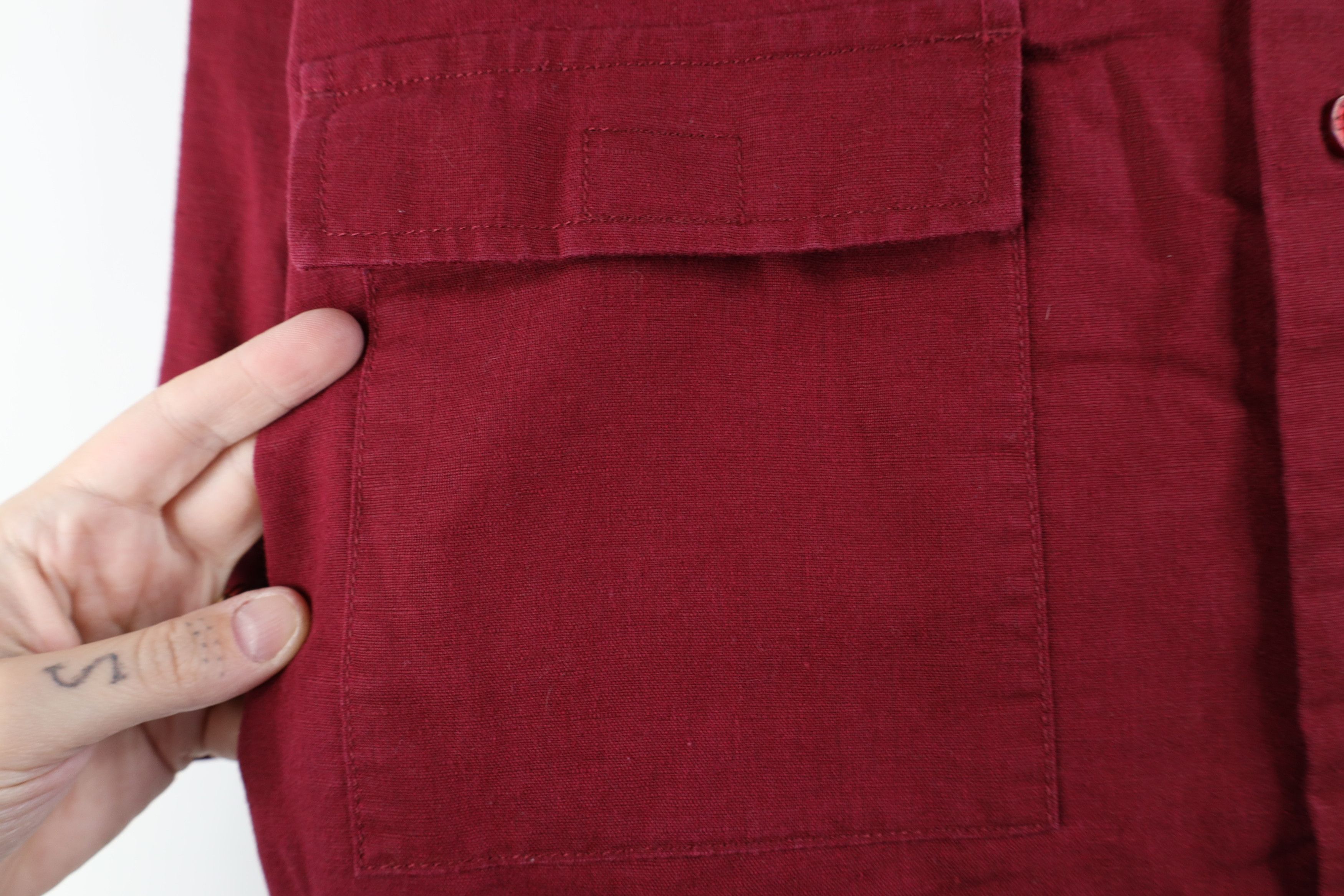 Calvin Klein × Vintage Vintage 90s Calvin Klein Flax Linen Collared Button Shirt Size US L / EU 52-54 / 3 - 6 Thumbnail