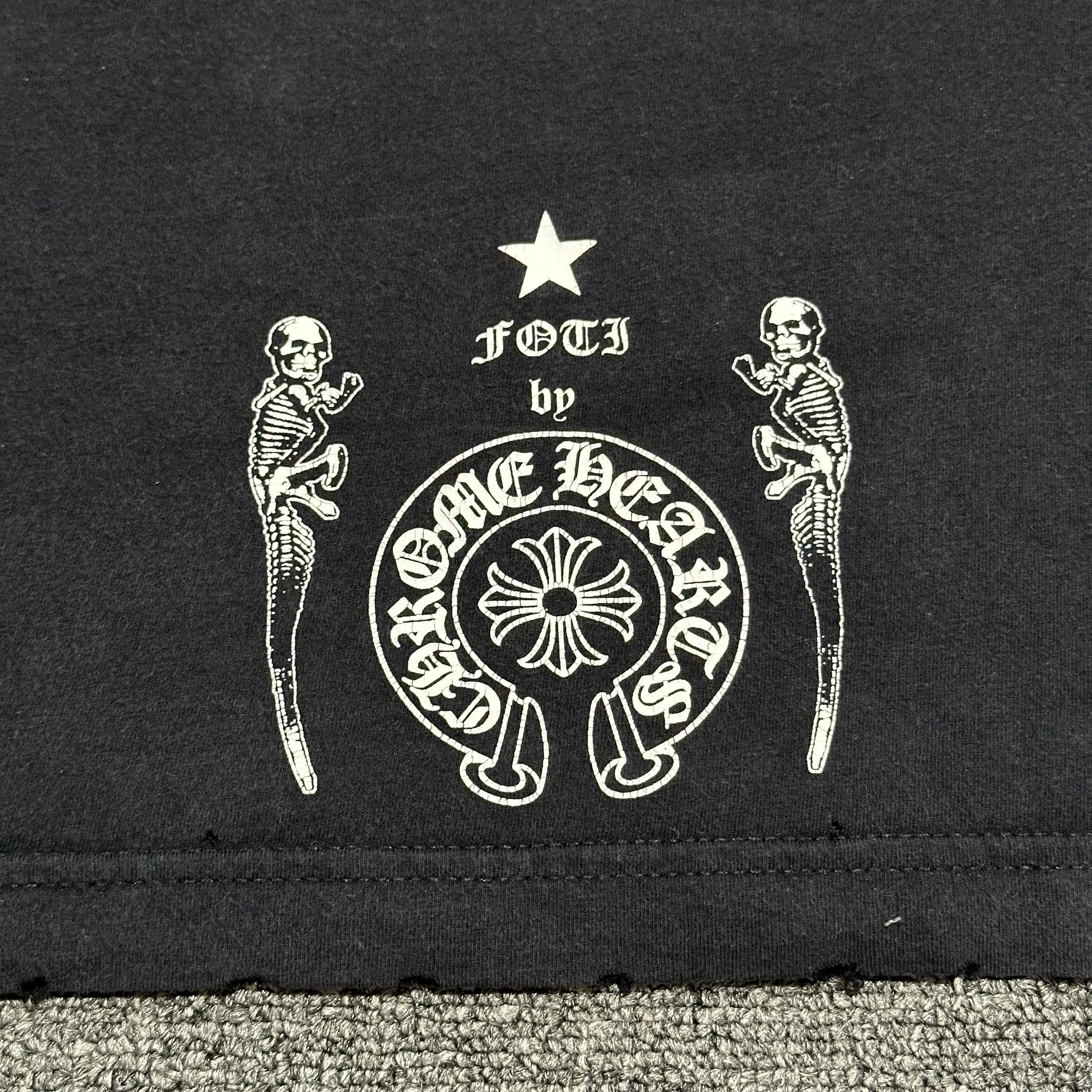 Chrome Hearts Chrome Hearts Foti Distressed Tee Size US M / EU 48-50 / 2 - 11 Thumbnail
