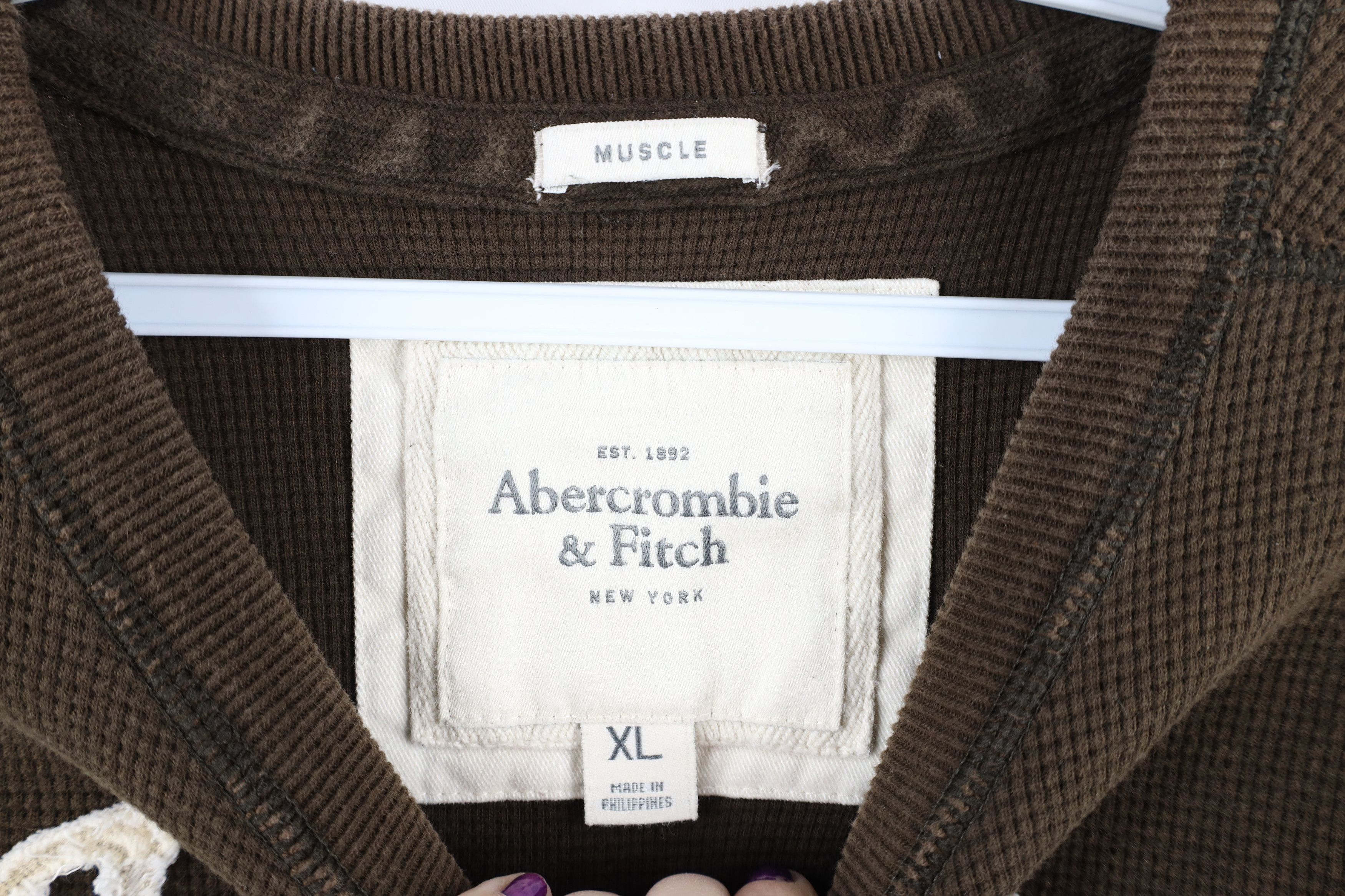Abercrombie & Fitch Vintage Abercrombie & Fitch Out Thermal Waffle Knit T-Shirt Size US L / EU 52-54 / 3 - 6 Thumbnail