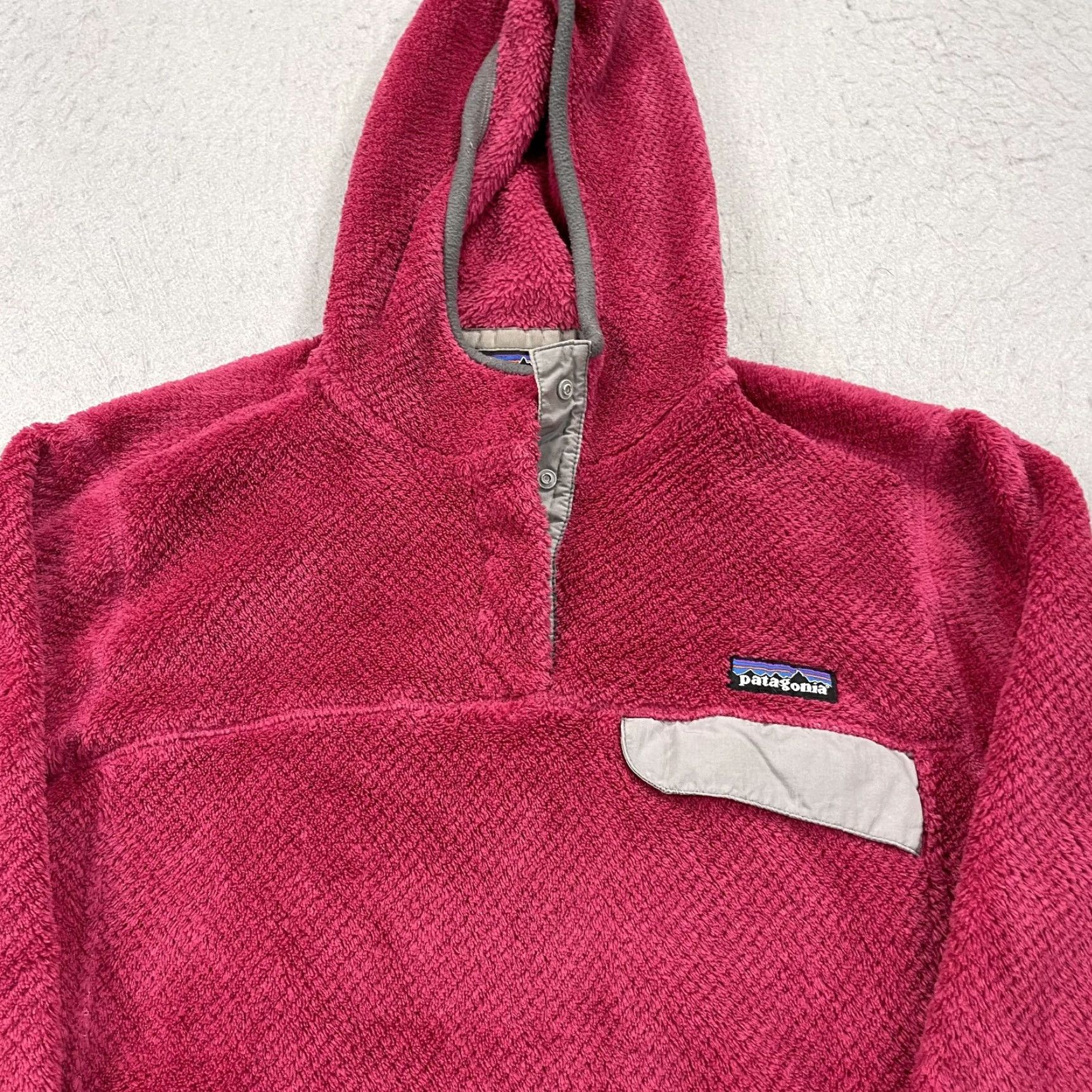 Patagonia Patagonia Jacket Pink Womens Medium Re Tool Snap Hoody Pullover Polartec Fleece Size M / US 6-8 / IT 42-44 - 2 Thumbnail