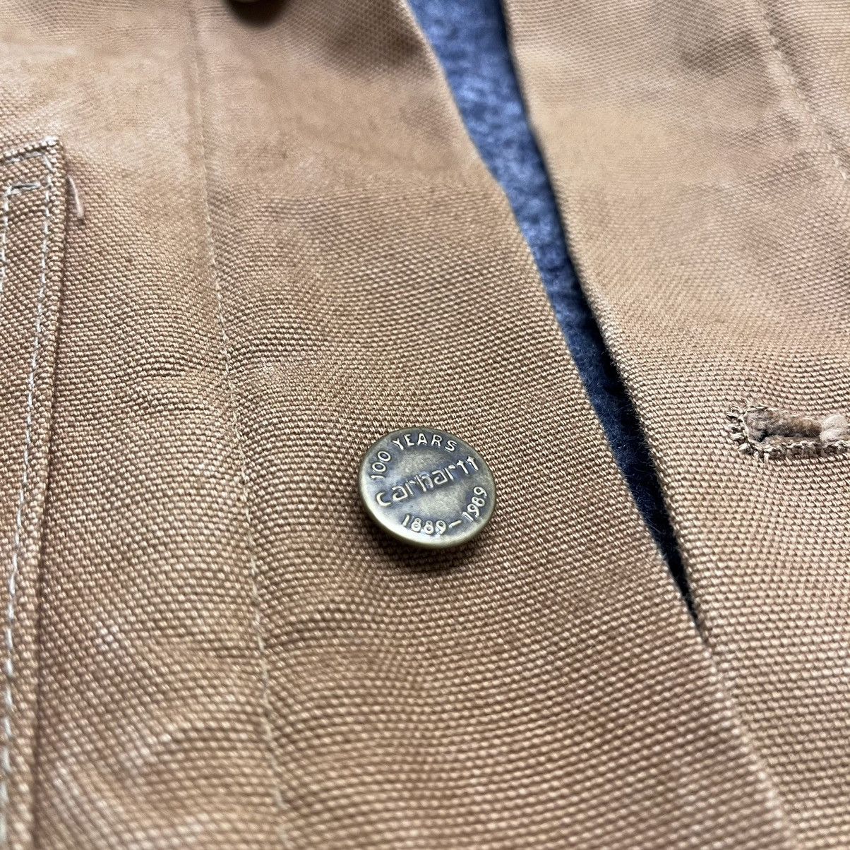 Carhartt × Vintage Vtg 90s Carhartt Blanket Lined Mens M 100 Year Anniversary Size US M / EU 48-50 / 2 - 3 Thumbnail