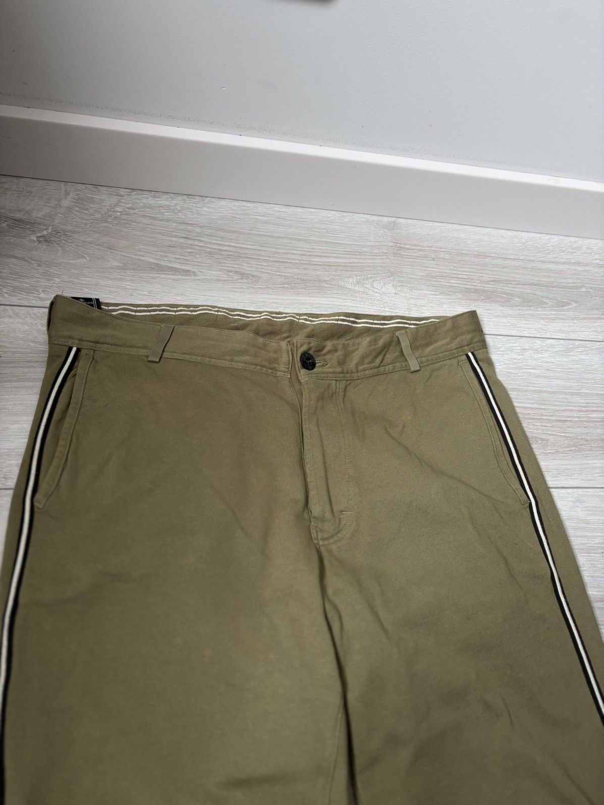 Stone Island Pants with stripes Stone Island khaki XL Size US 42 / EU 58 - 3 Thumbnail