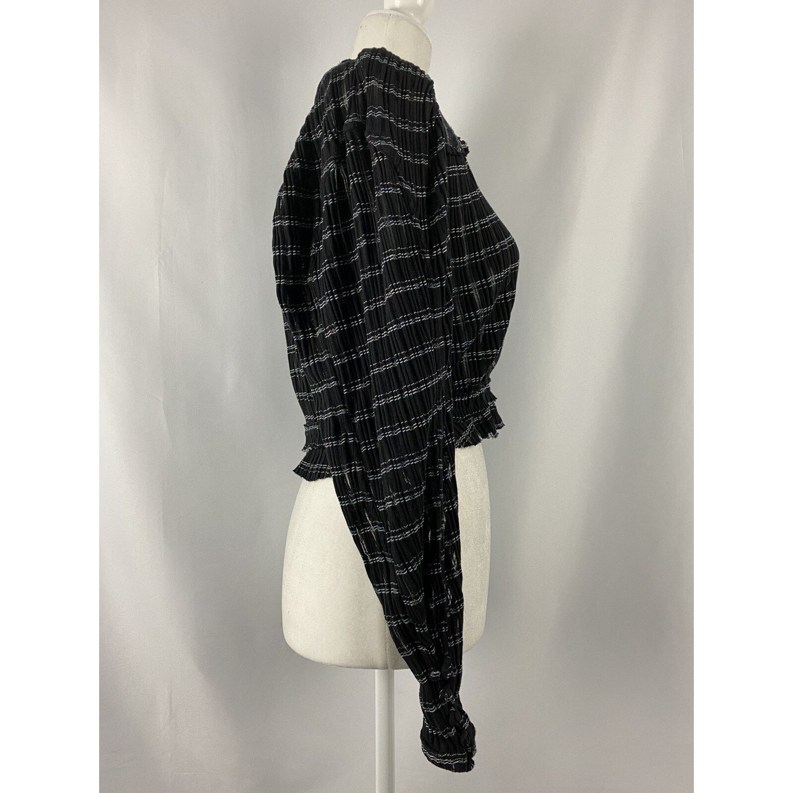 Free People Free People Girlfriend Black Combo Top Women Size XS A002079 Size XS / US 0-2 / IT 36-38 - 5 Thumbnail