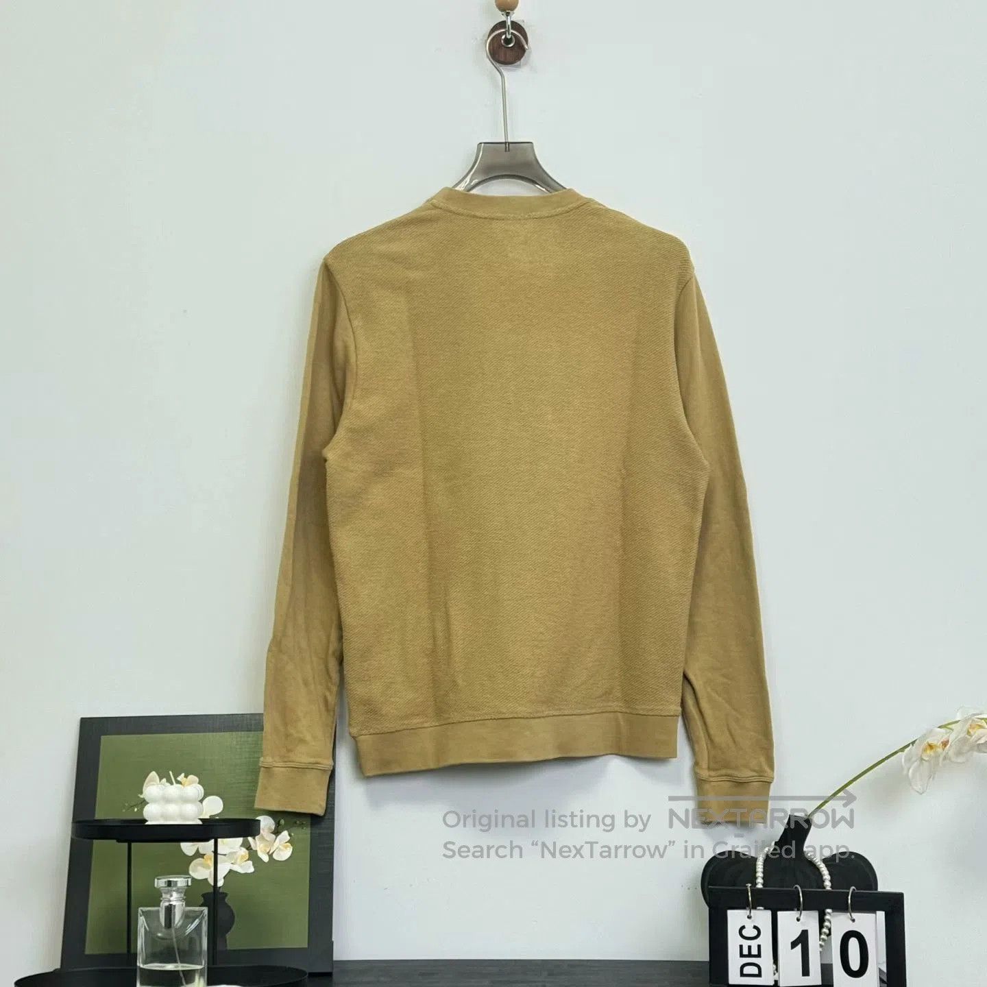 Loewe Loewe Embroidered Logo Sweatshirt in Khaki. Size US L / EU 52-54 / 3 - 4 Thumbnail