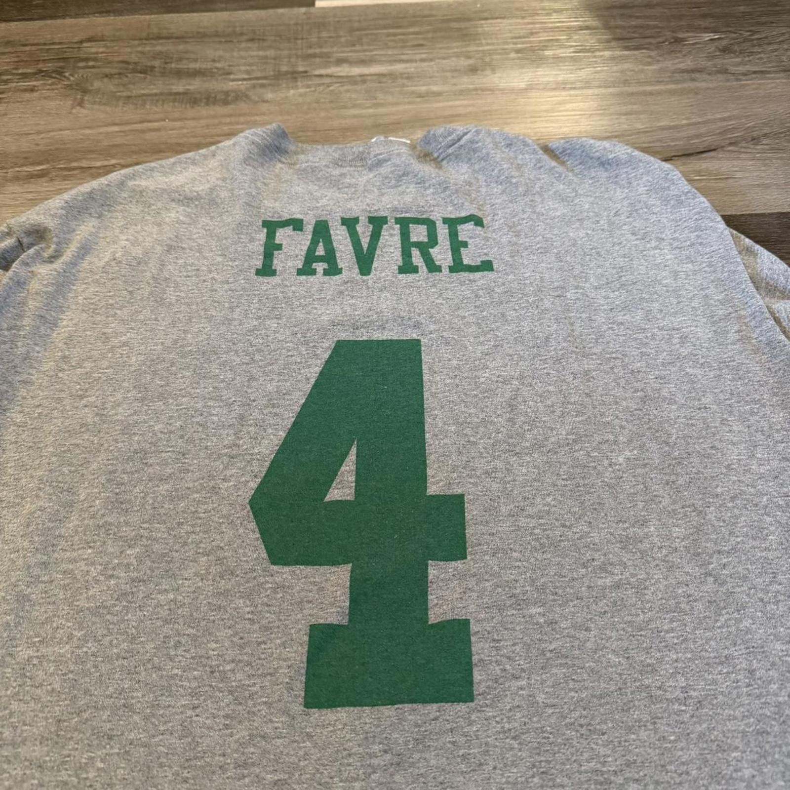 Jerzees vintage Brett Farve New York jets long sleeve t shirt 2008 Size US XL / EU 56 / 4 - 7 Thumbnail