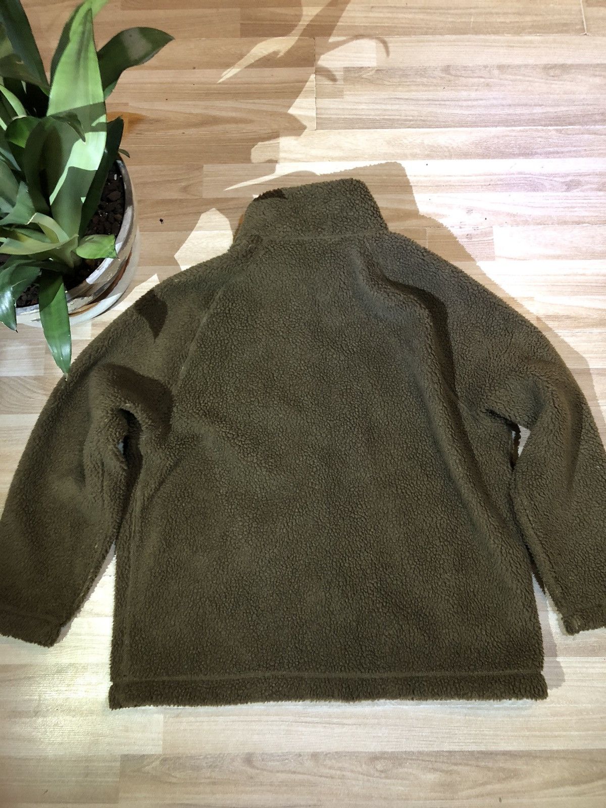 H&M H&M Mens Kaki Fleece Jacket Size XL Size US XL / EU 56 / 4 - 5 Thumbnail
