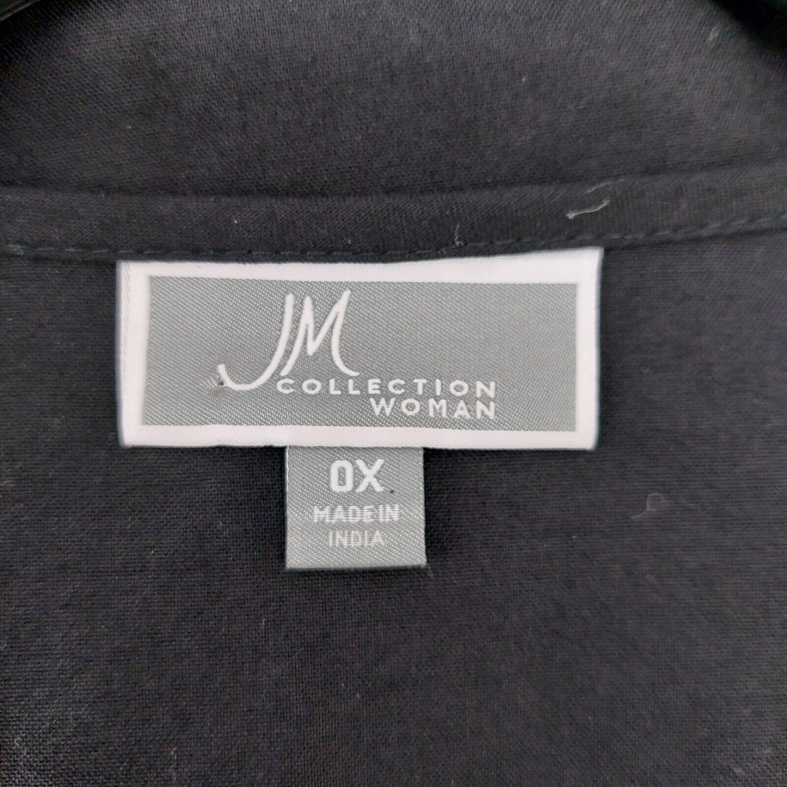 Other JM Collection Womens Black 3/4 Sleeve Blouse Pleated Button Size XL / US 12-14 / IT 48-50 - 7 Thumbnail