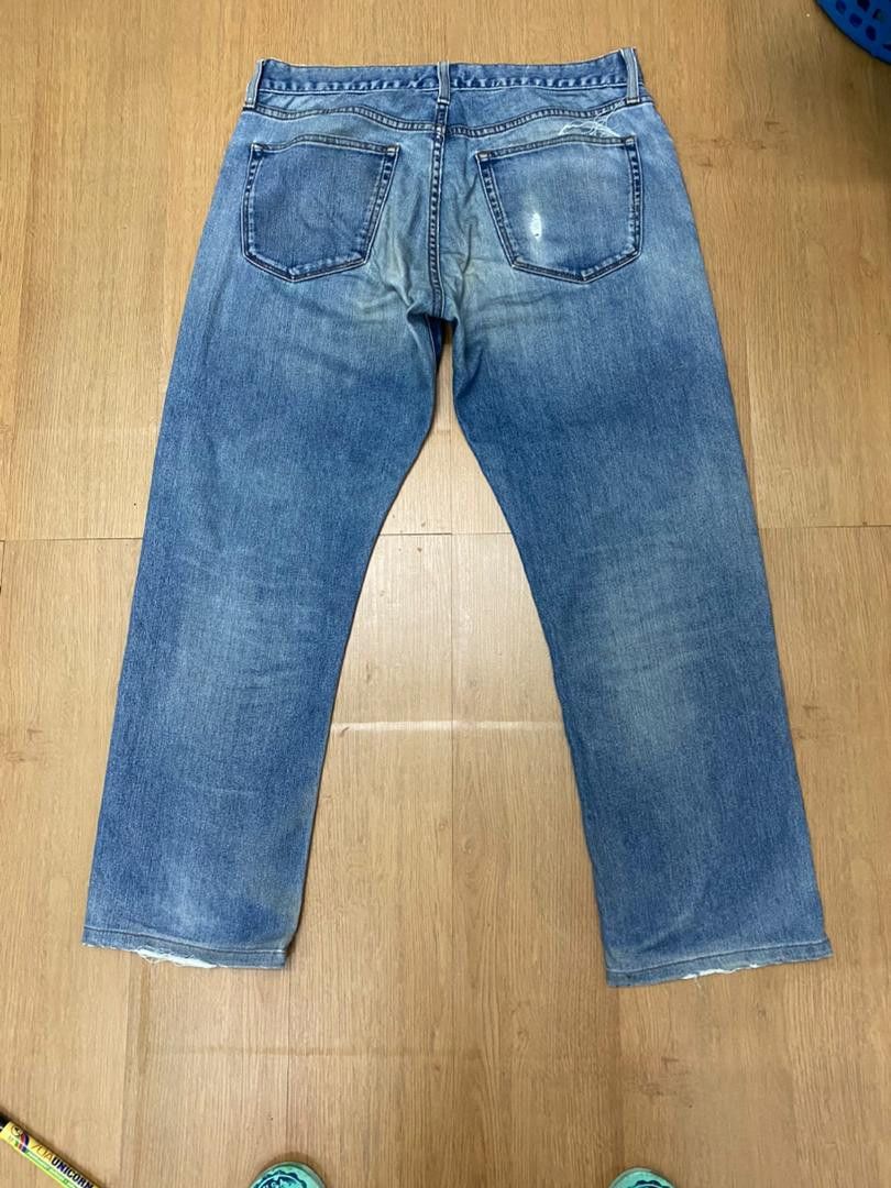 Japanese Brand Vintage Uniqlo Japanese Fabric by Kaihara Slim Fit Jeans Size US 34 / EU 50 - 2 Thumbnail