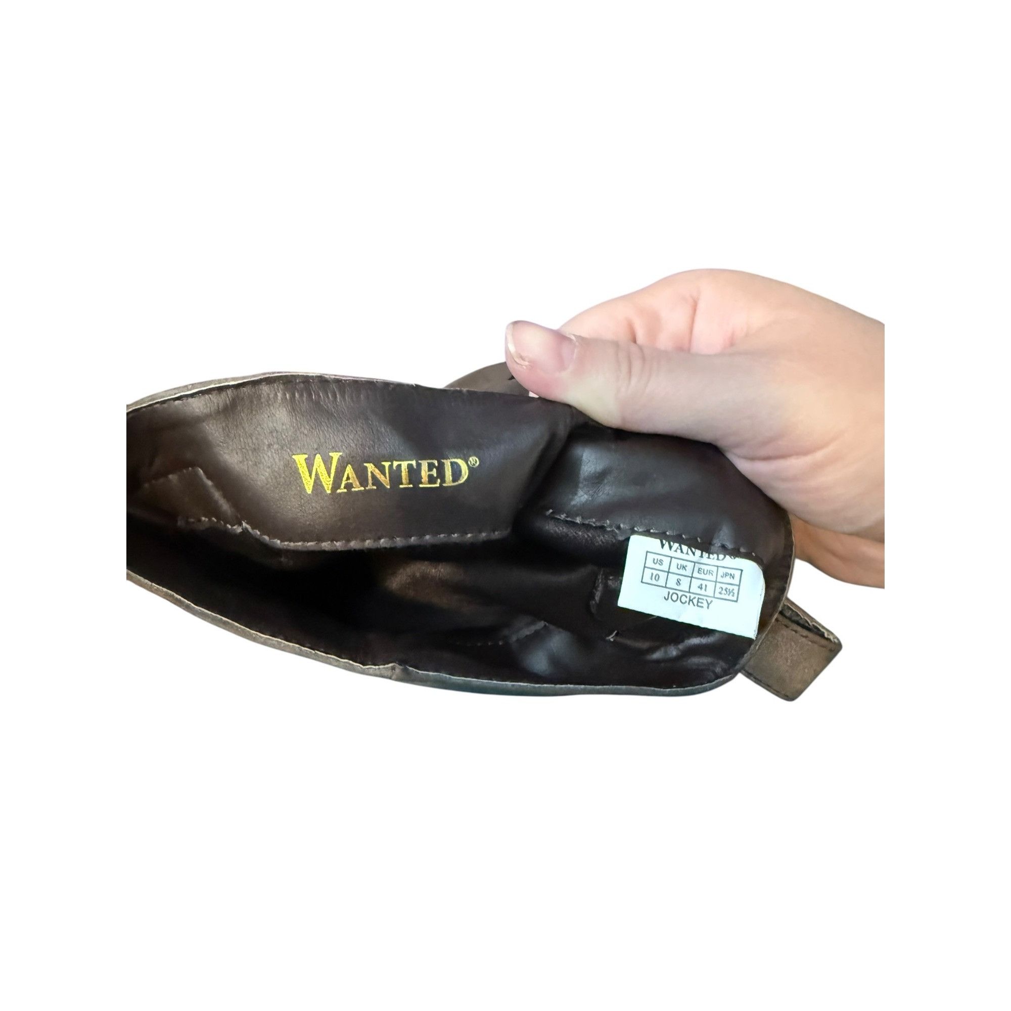 Other WANTED “Jockey” Tall Brown Boots – Women’s Size 10 Size US 10 / IT 40 - 3 Thumbnail