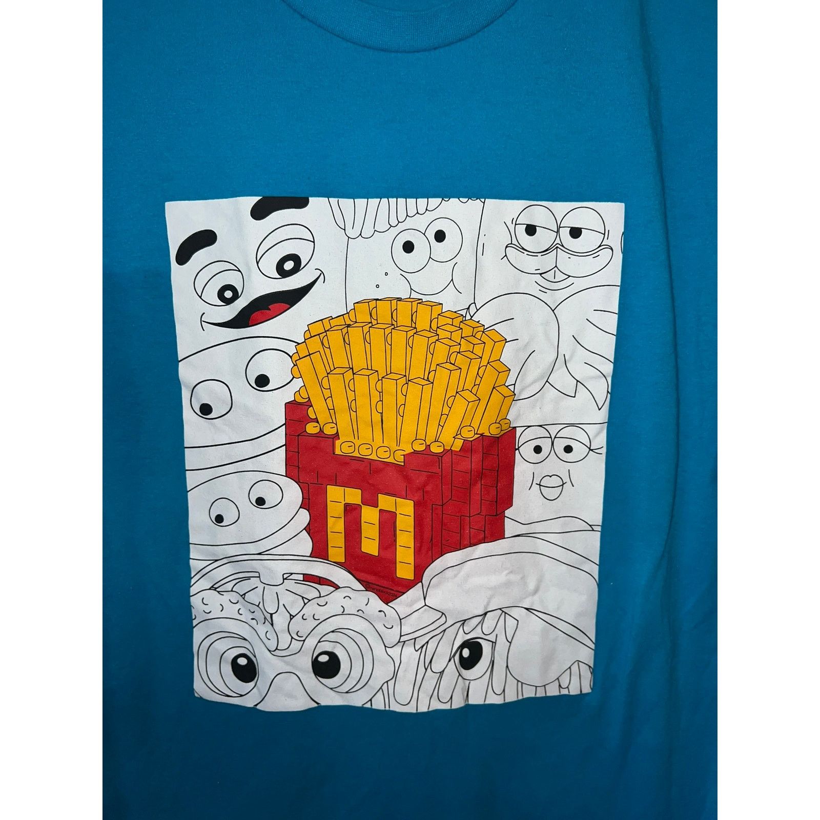 The Unbranded Brand Mcdonalds Shirt Fast Food Lego Characters Graphic Promo Tee Size US L / EU 52-54 / 3 - 5 Thumbnail