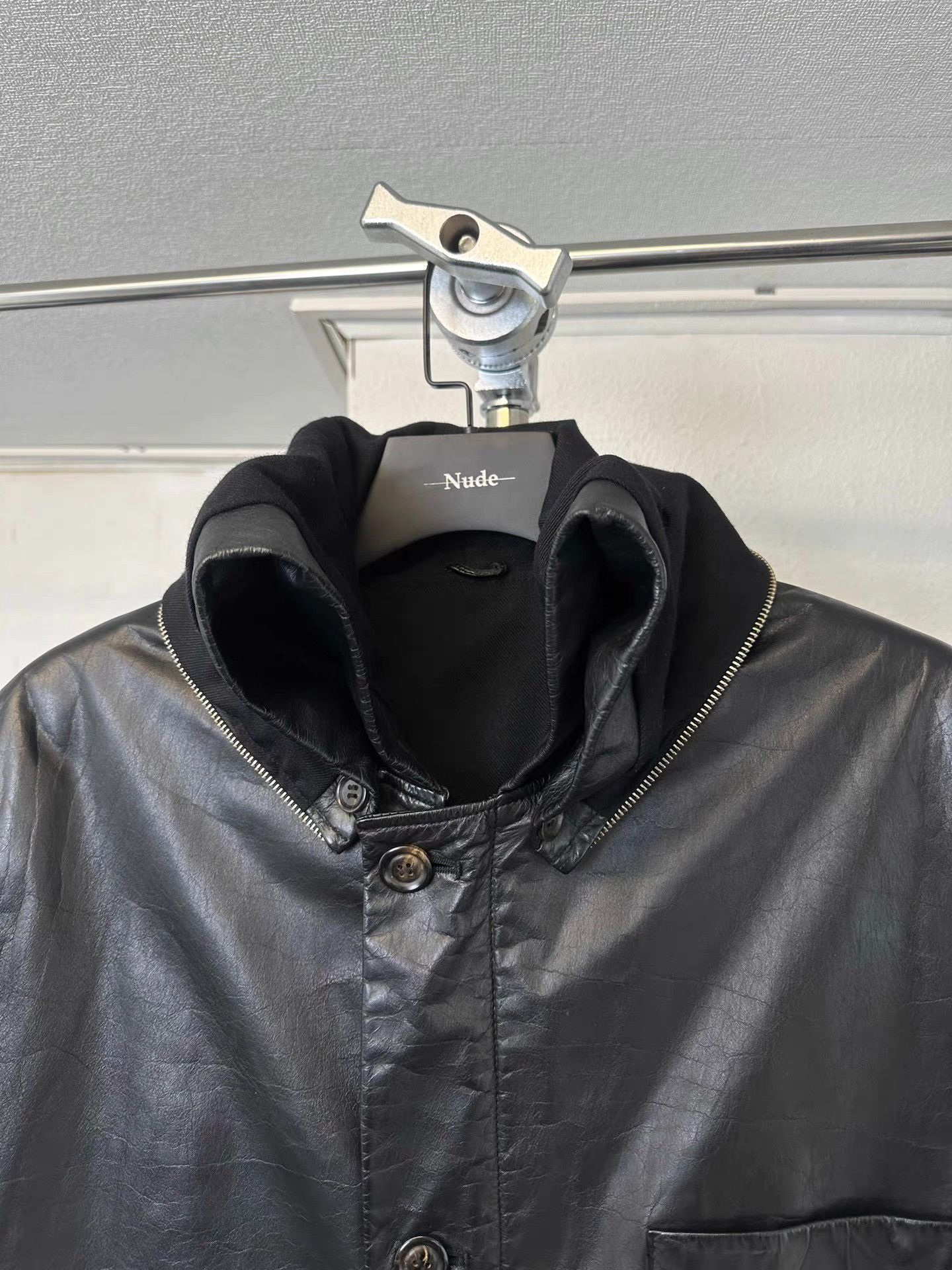 Yohji Yamamoto yohji yamamoto y's for men Leather Parka Coat K20 Size US M / EU 48-50 / 2 - 4 Thumbnail