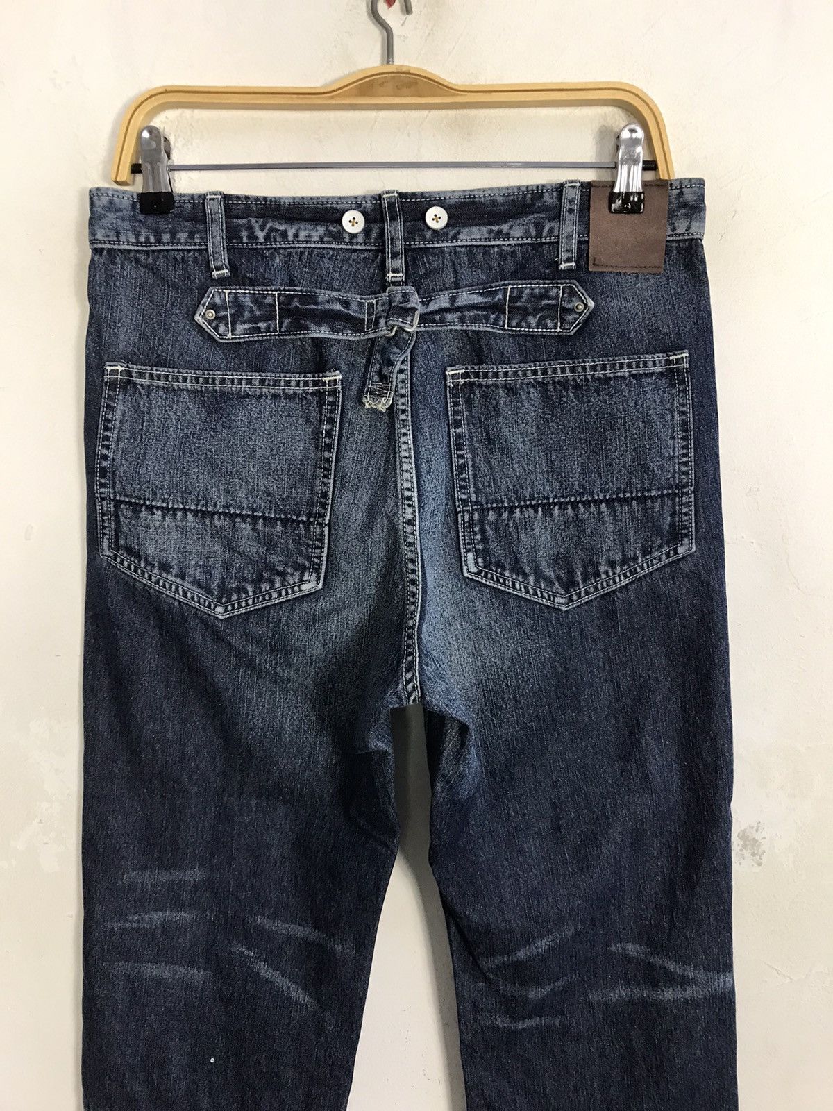 Japanese Brand × Vintage Vintage Cube sugar Buckle Back Distressed Denim Short Size US 30 / EU 46 - 11 Thumbnail