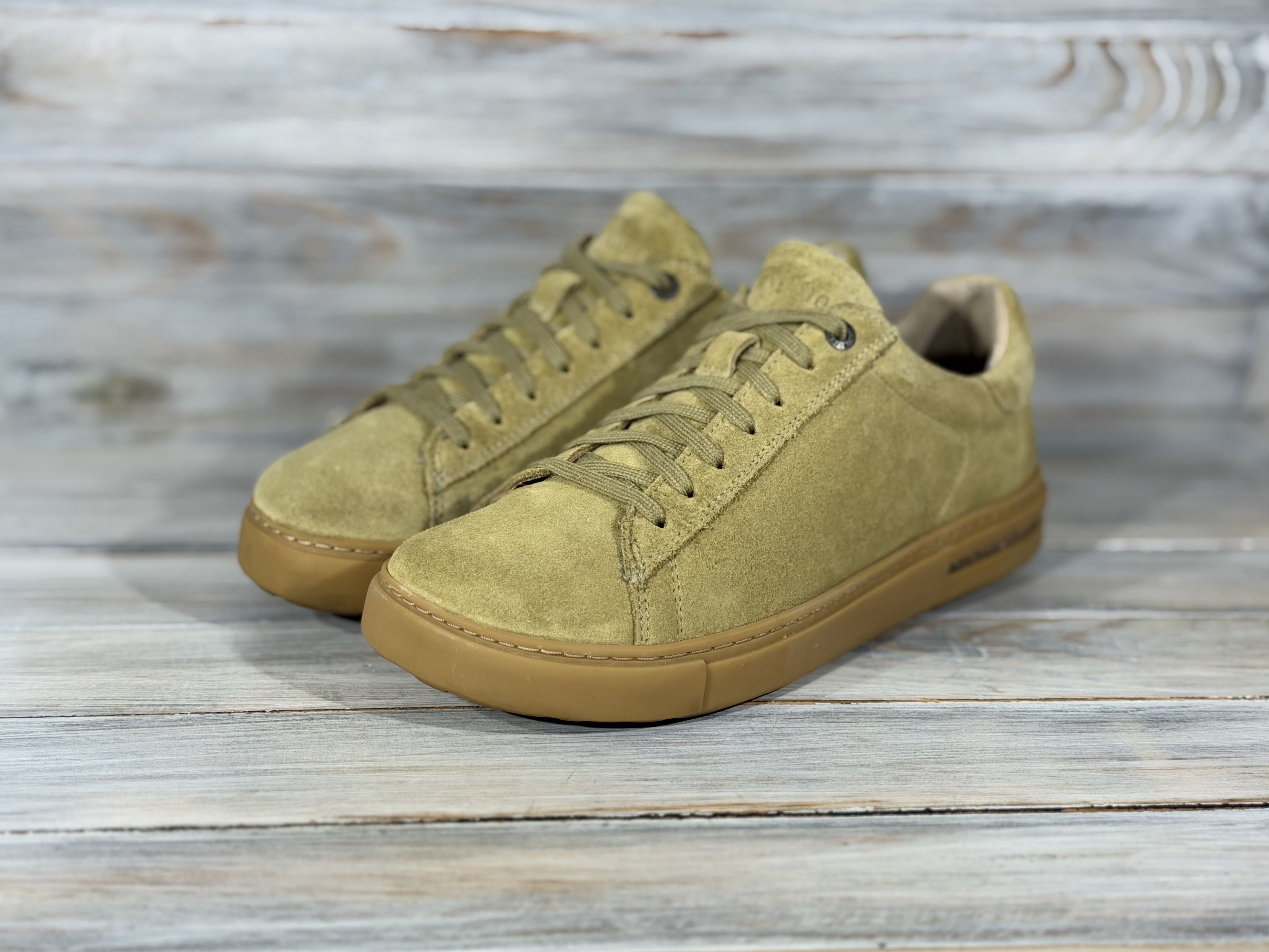 Birkenstock BIRKENSTOCK Bend Low Trainers Khaki Sneakers Suede Leather Size US 7 / IT 37 - 16 Thumbnail