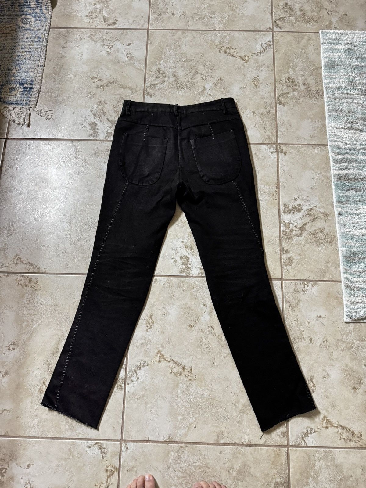 Label Under Construction Overlock J Cut Cotton 5-Pocket Pants Size US 30 / EU 46 - 3 Thumbnail