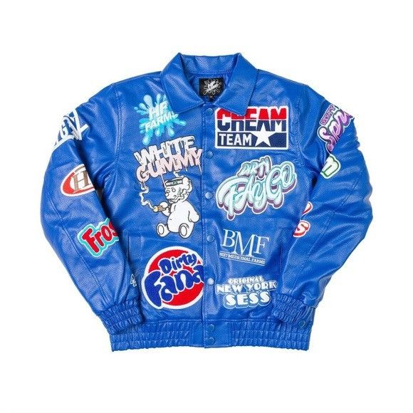 Other Blue HP Farms Streetwear Bomber Jacket Size US S / EU 44-46 / 1 - 1 Thumbnail
