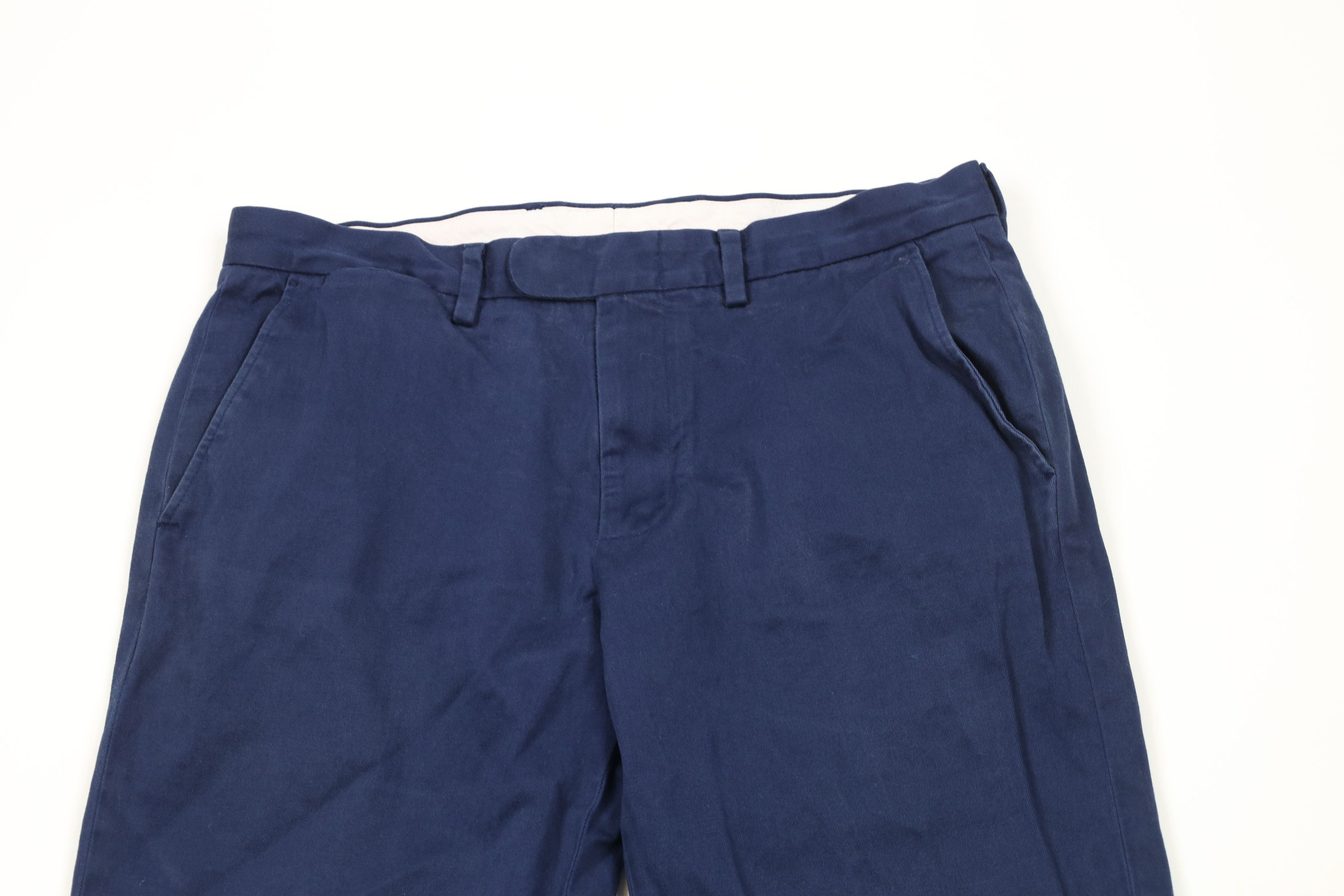J.Crew × Vintage J Crew Bowery Stretch Slim Fit Chino Pants Trousers Blue Size US 31 - 2 Thumbnail