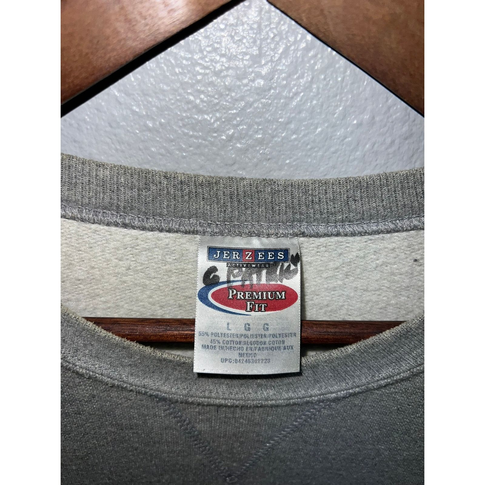 Vintage Vintage Gray Blank Sweatshirt Jerzees Fit Crewneck VTG Large Size US L / EU 52-54 / 3 - 6 Thumbnail