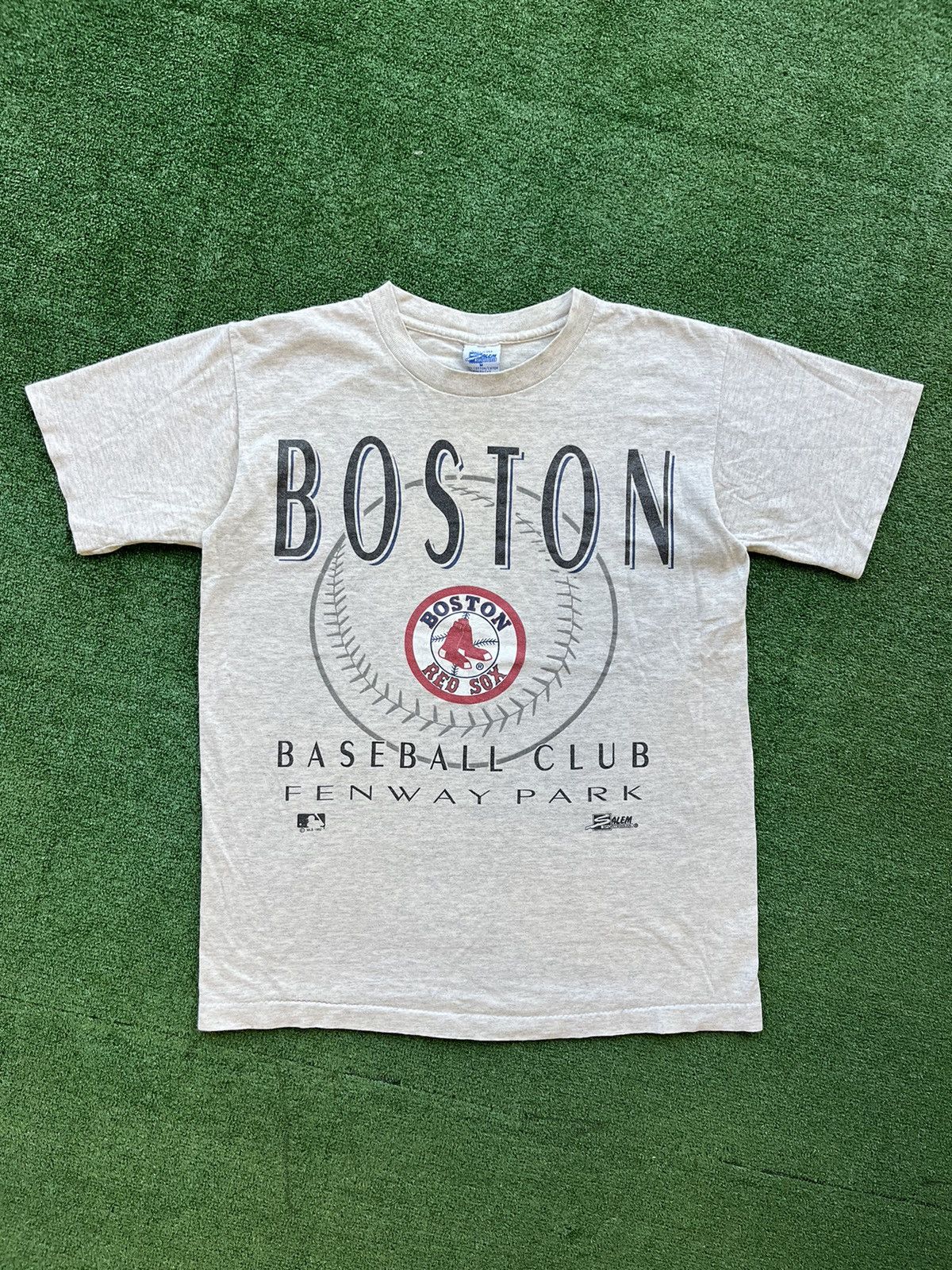 VINTAGE 1991 MADE IN USA BOSTON RED SOX MLB BASEBALL T-SHIRT SZ: M