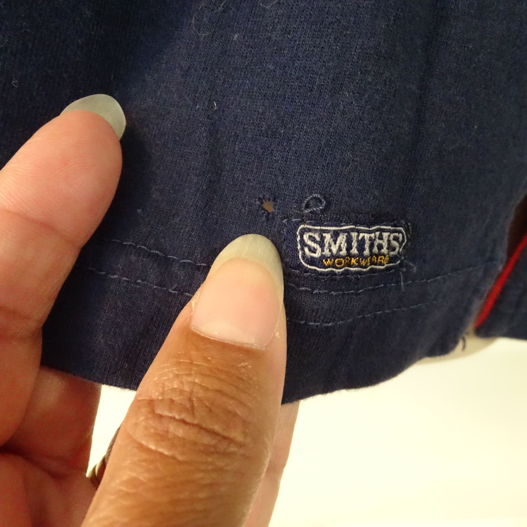 Other Smiths Workwear Men Navy Blue Henley Shirt Size L Short Slv Size US L / EU 52-54 / 3 - 8 Thumbnail