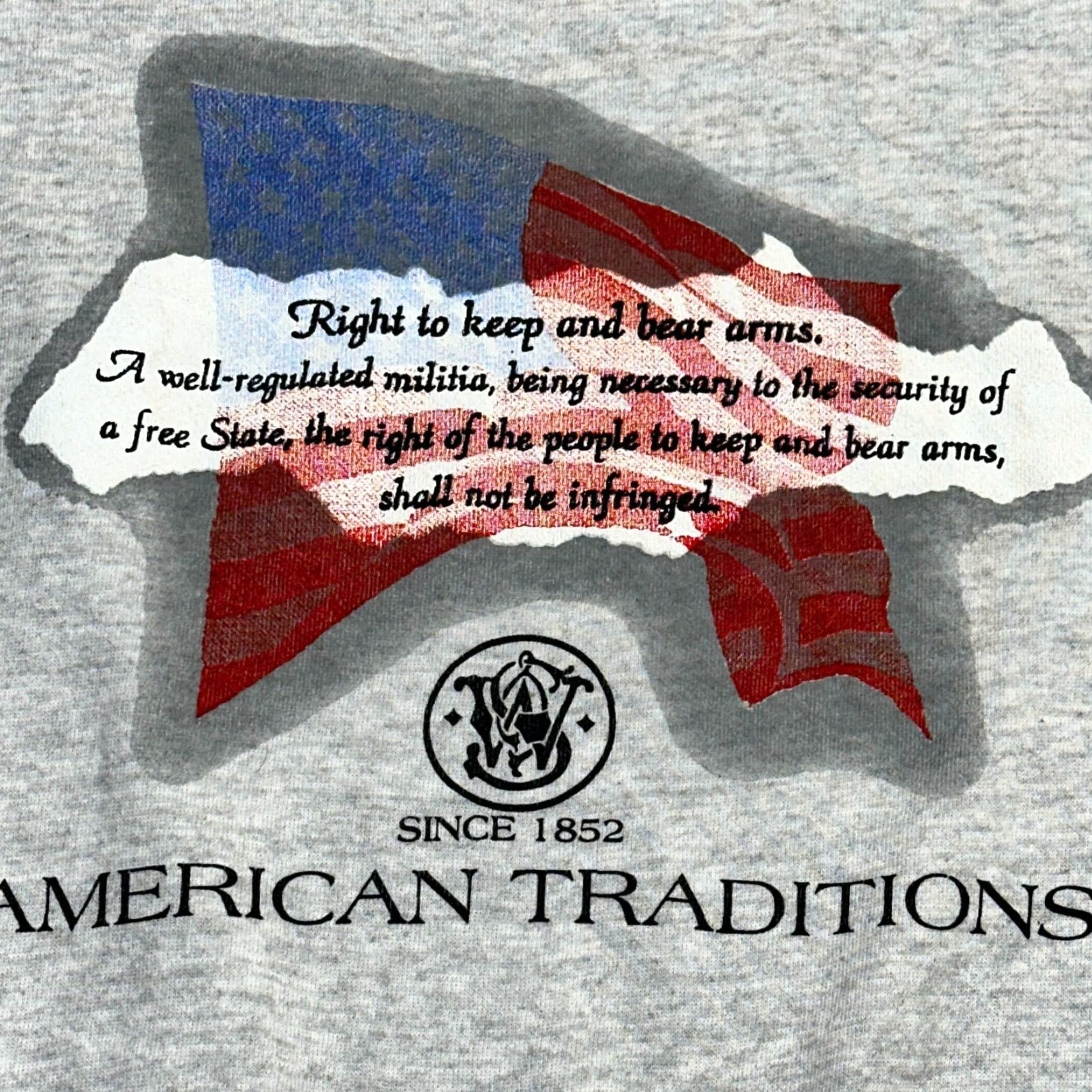 Vintage VINTAGE Smith & Wesson Mens XL USA Made Second Amendment Sweatshirt Size US XL / EU 56 / 4 - 4 Thumbnail