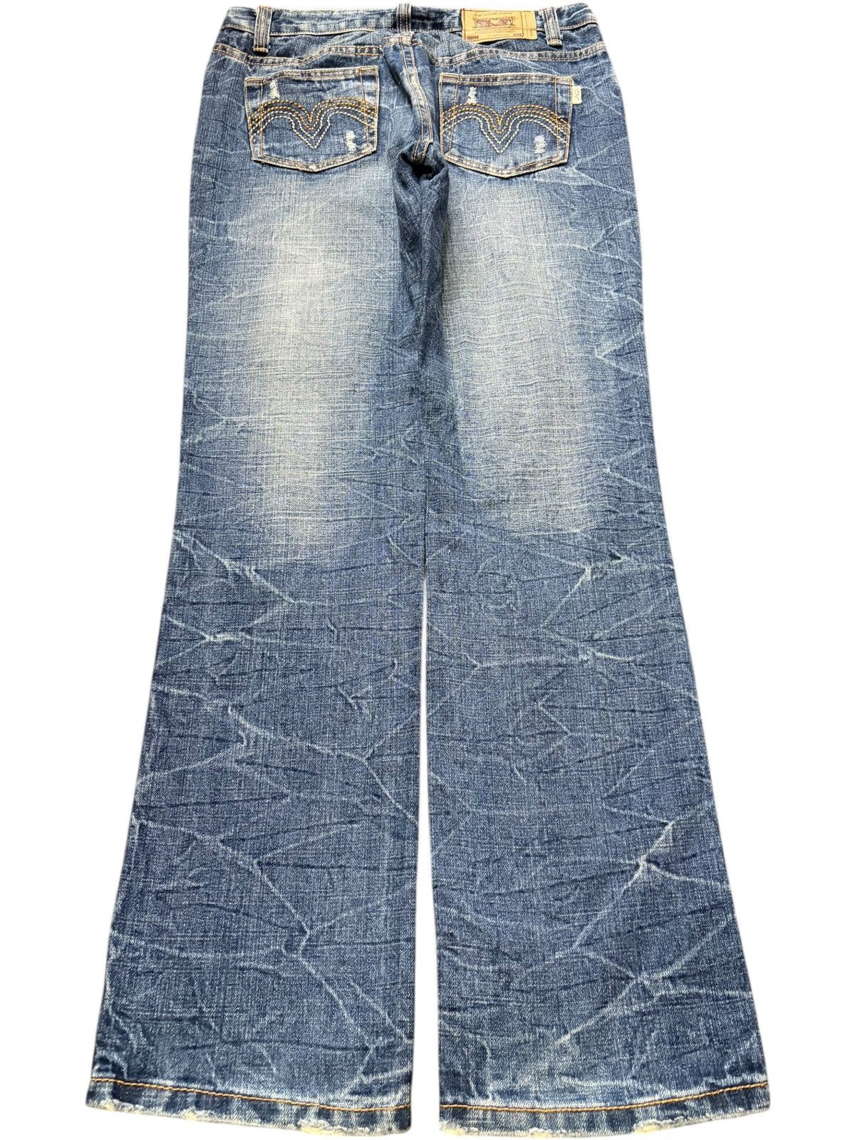 Edwin Vintage Japanese Brand Faded Wash Distress Jeans Size 30" / US 8 / IT 44 - 2 Thumbnail