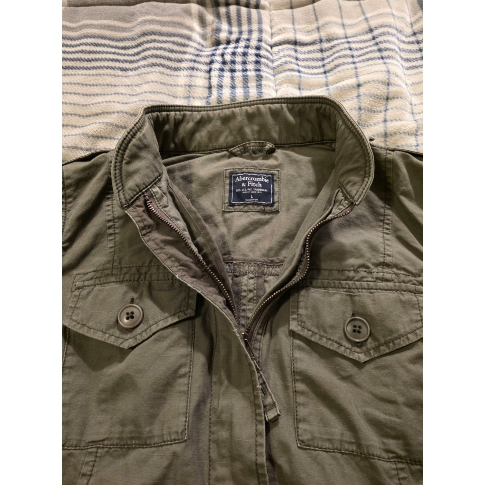 Abercrombie & Fitch Abercrombie & Fitch Women's Military Style Army Field Jacket Green Size Large Size L / US 10 / IT 46 - 4 Thumbnail