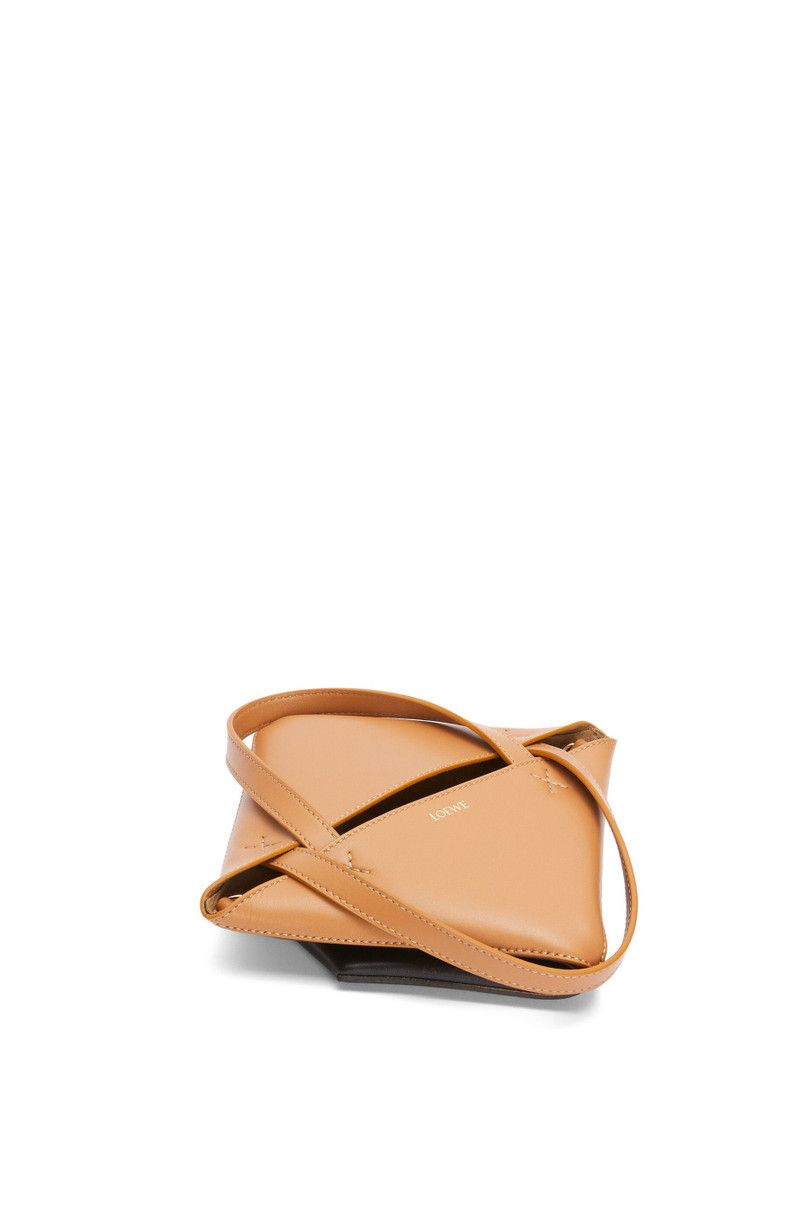 Loewe o1in1g0426 Size: OS/ Mini Puzzle Fold Tote Bag Desert/Black Size ONE SIZE - 5 Thumbnail