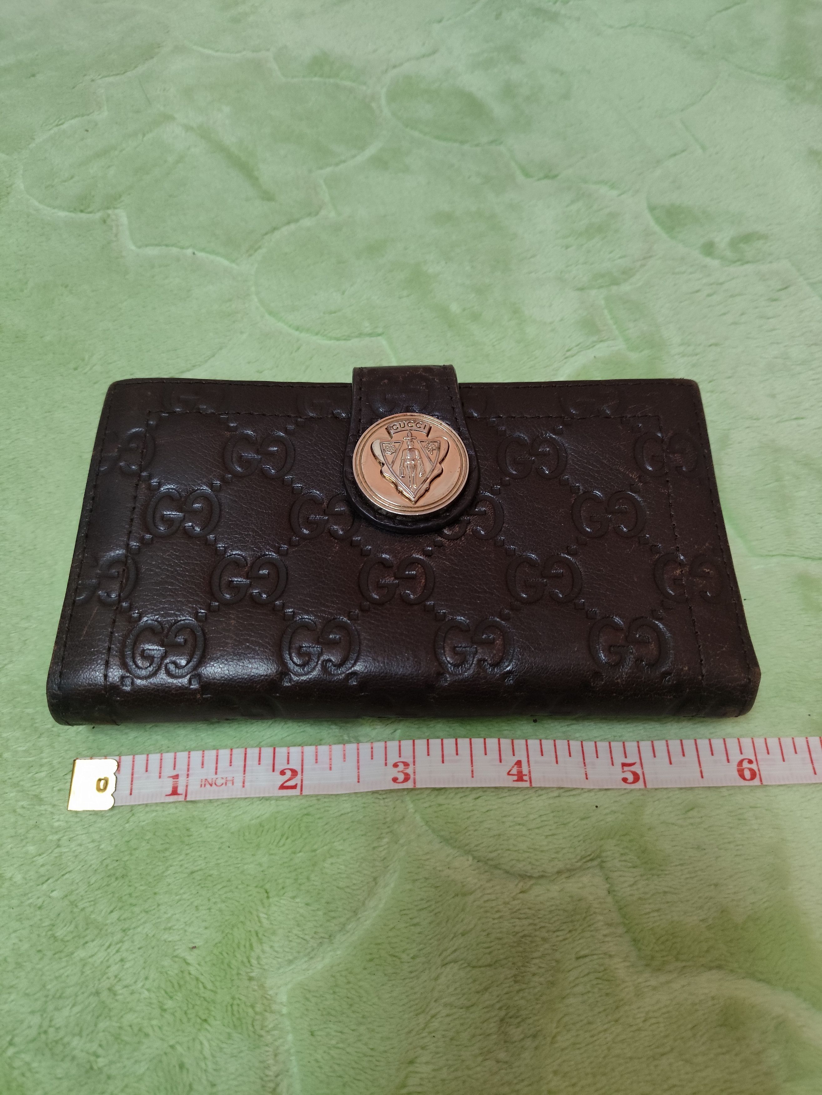 Leather × Vintage OLD Vintage Leather (G u c c i) Wallet with Steel Logo Size ONE SIZE - 2 Thumbnail