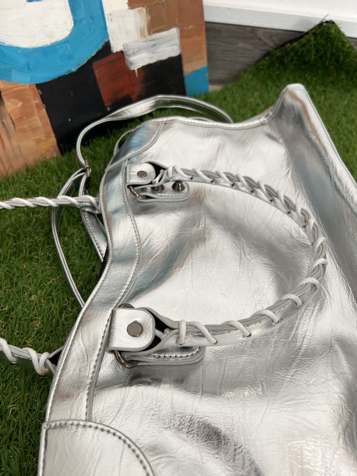Japanese Brand Vintage Faux Leather Crossbody Bag With Pockets Streetwear Size ONE SIZE - 8 Thumbnail