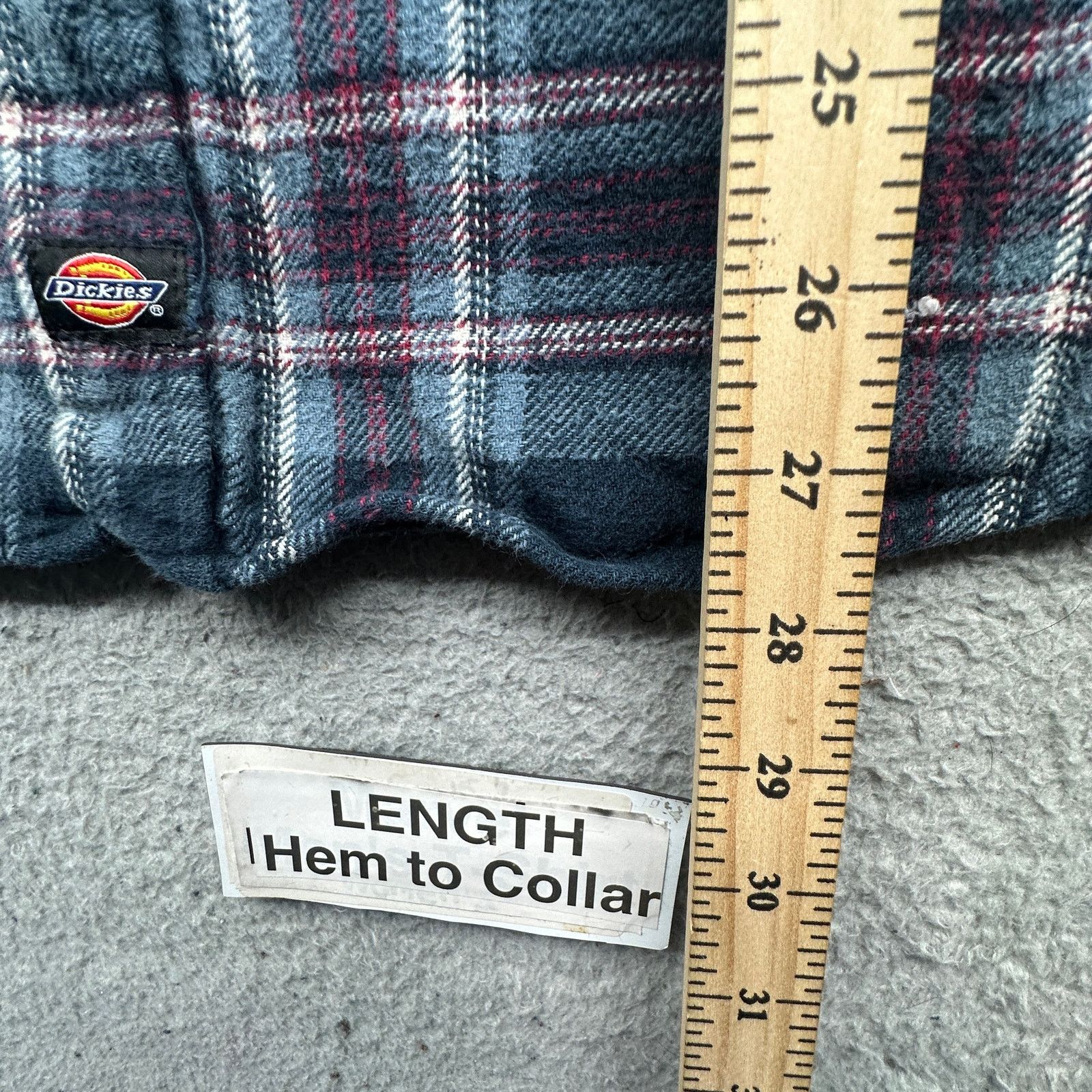 Dickies Vintage Dickies Flannel Button Plaid Blue Shirt Mens Large Size US L / EU 52-54 / 3 - 5 Thumbnail