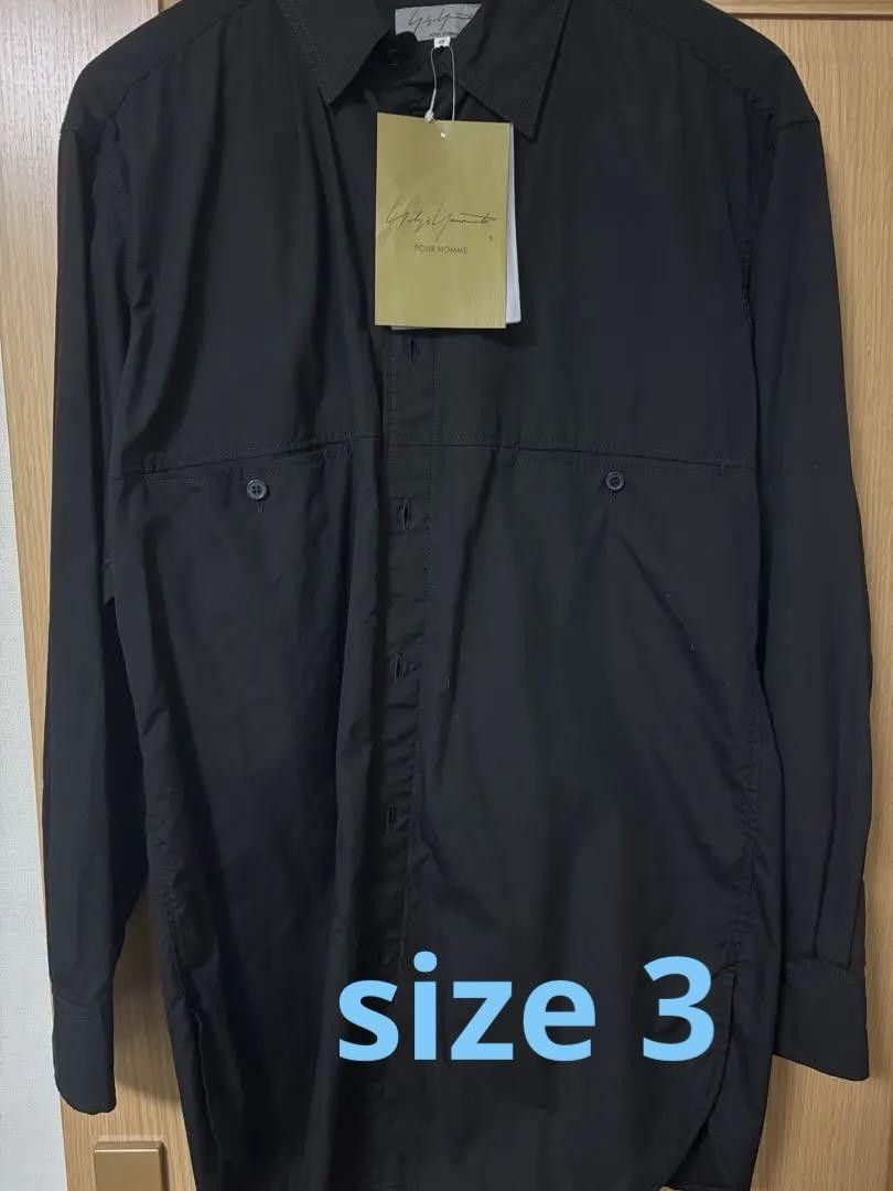 Yohji Yamamoto yohji yamamoto pour homme/classic/black broadcloth shirt Size US L / EU 52-54 / 3 - 1 Thumbnail
