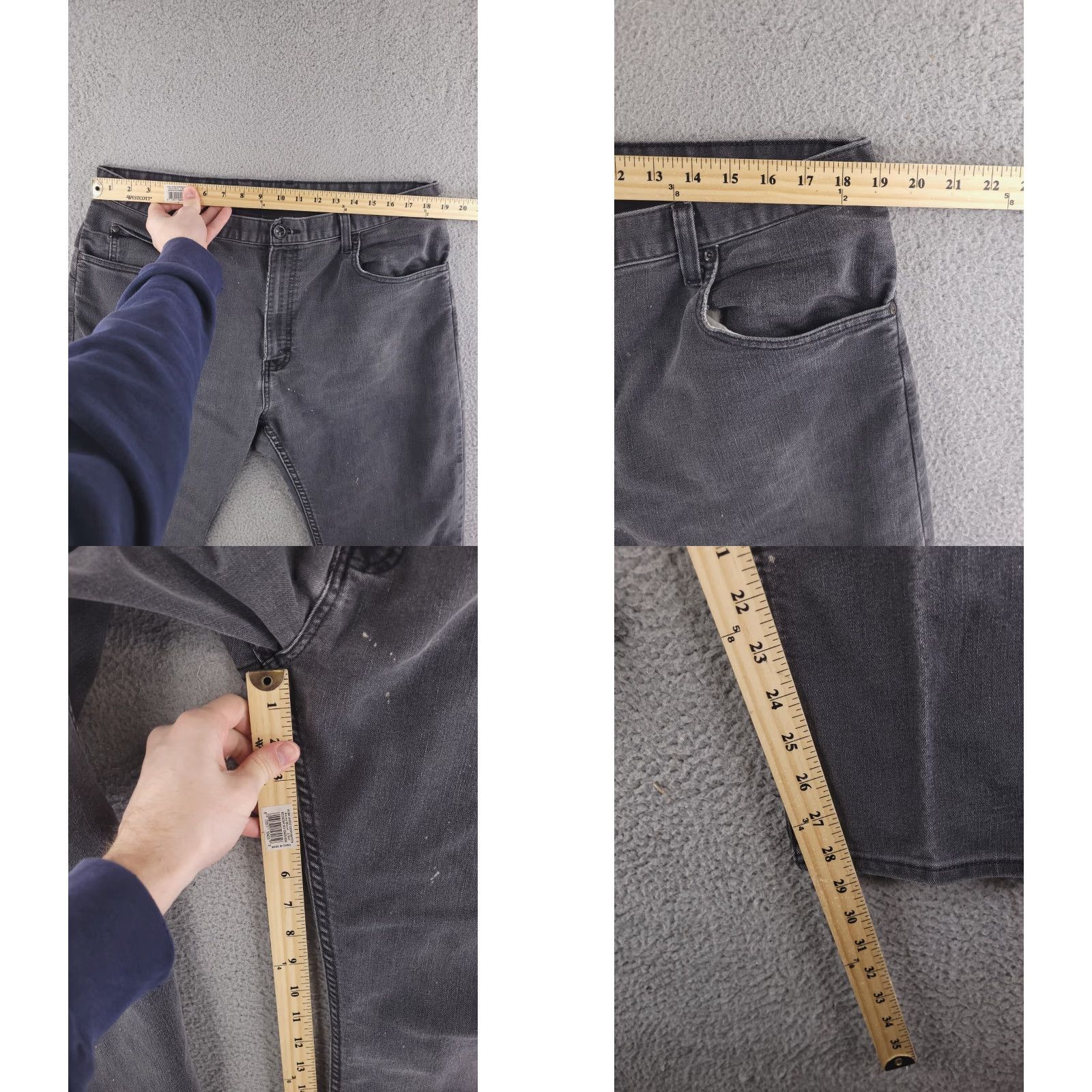 Dickies Dickies Jeans Mens 38x28 Black Straight Fit Regular Size 38 Inseam 28 Color Black Jeans Mens Size US 38 / EU 54 - 8 Thumbnail