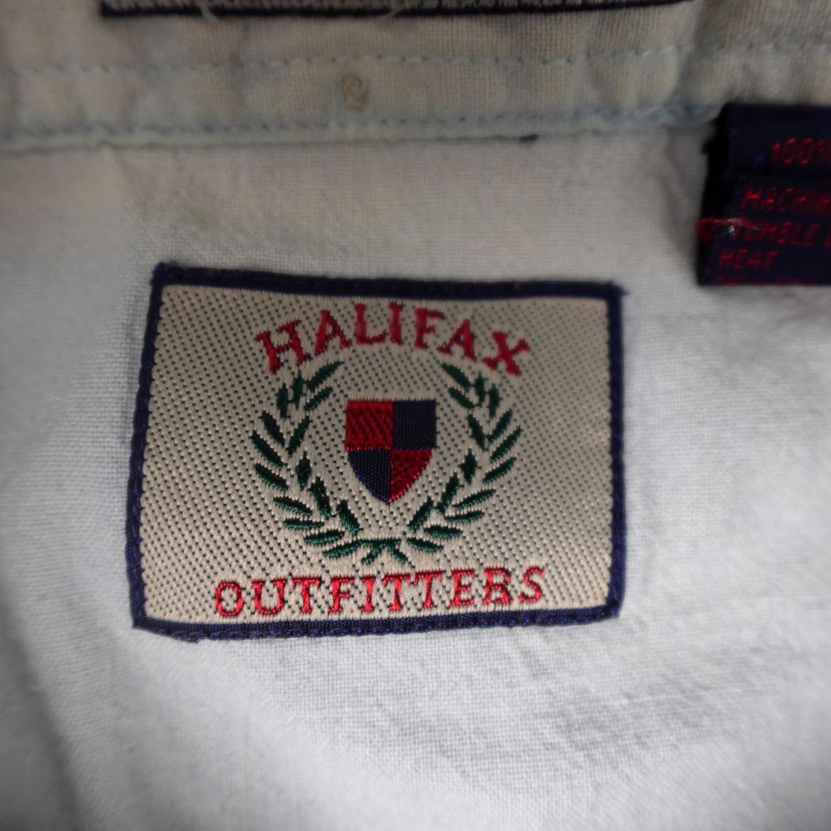 Vintage VINTAGE Halifax Outfitters Shirt Mens XL Blue Striped Button Short Sleeve 90s Size US XL / EU 56 / 4 - 2 Thumbnail