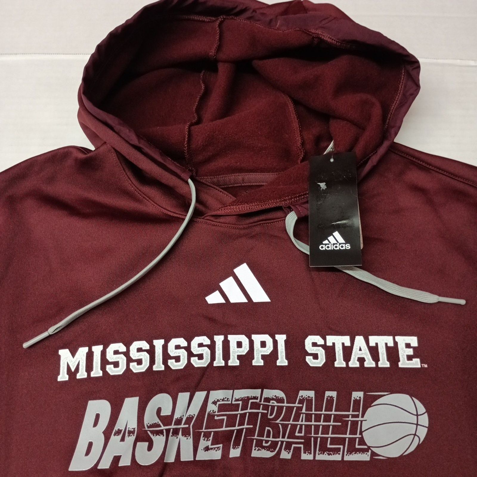 Adidas Mississippi State Basketball Adidas Hoodie Men’s L Maroon Size US L / EU 52-54 / 3 - 4 Thumbnail