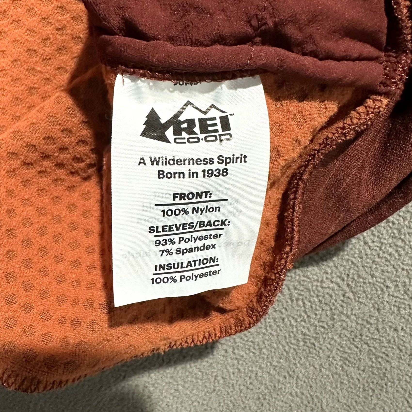 Vintage REI Co-Op Orange Swiftland Insulated Mid Layer Women M Pockets Run/Travel Lightweight Breathable All Seasons Mock Neck Pullover Size M Womens Size M / US 6-8 / IT 42-44 - 5 Thumbnail