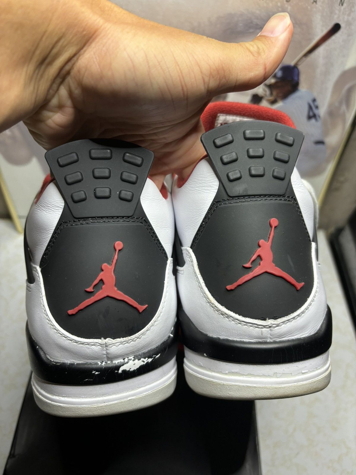 Jordan Brand Jordan Retro 4 ‘Fire Red’ Size US 13 / EU 46 - 7 Thumbnail
