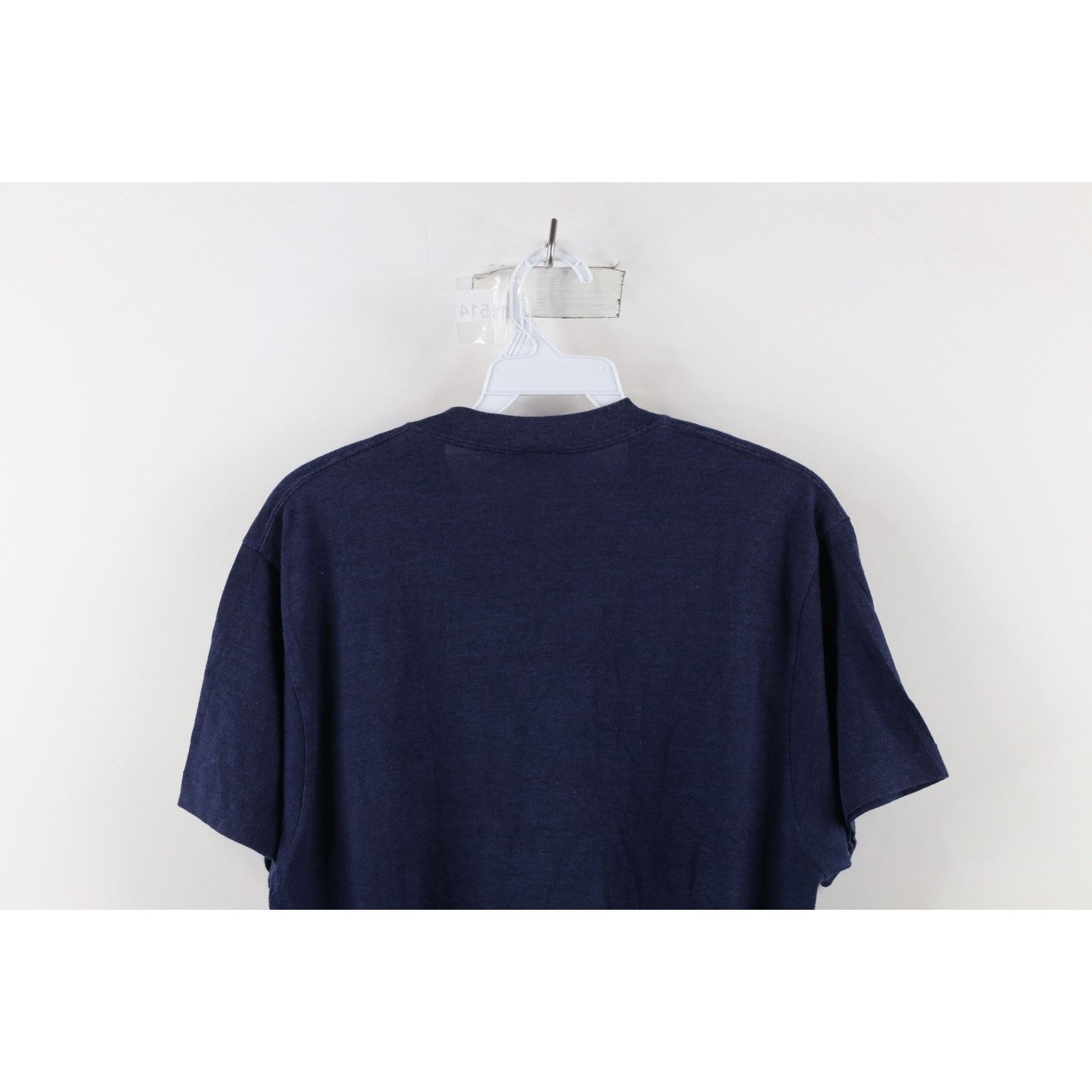 Vintage Vintage 60s 70s Streetwear Faded Blank Pocket T-Shirt Size US L / EU 52-54 / 3 - 7 Thumbnail