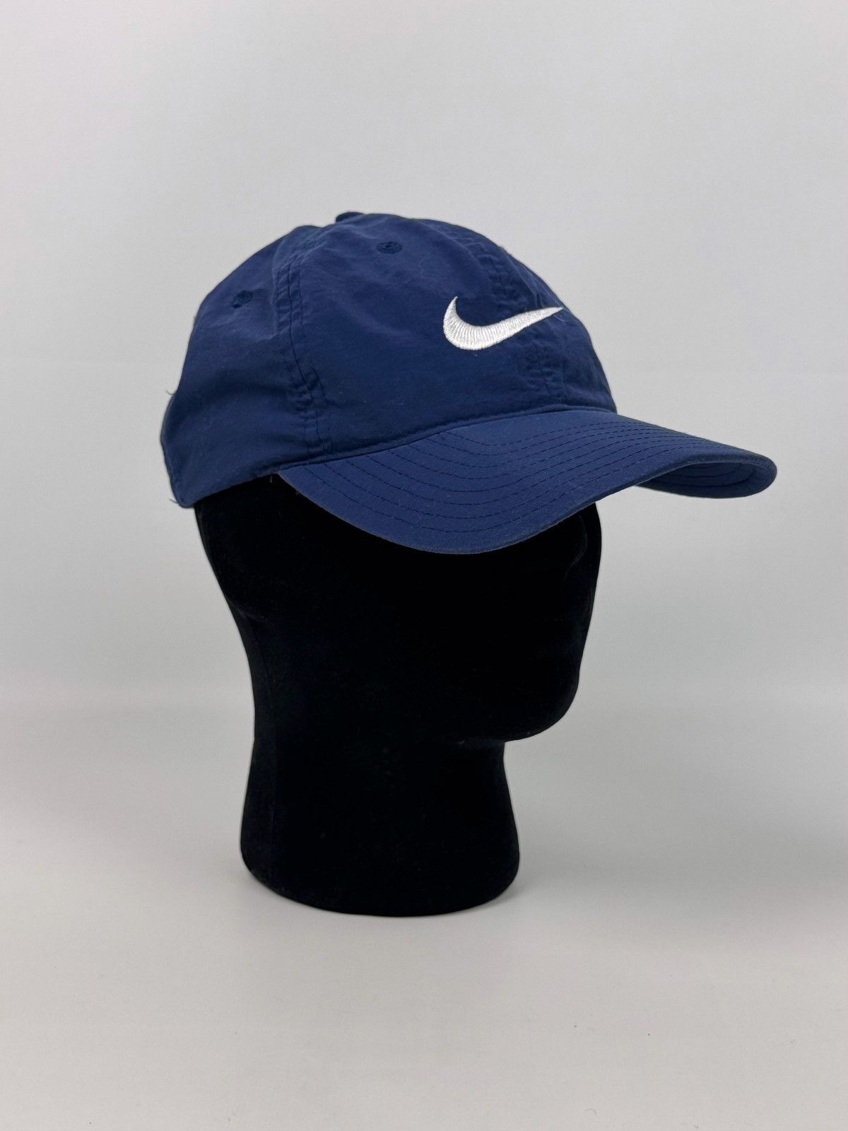 Nike 90’s Vintage Faded Nike Swoosh Nylon Strap Back Cap Size ONE SIZE - 1 Thumbnail