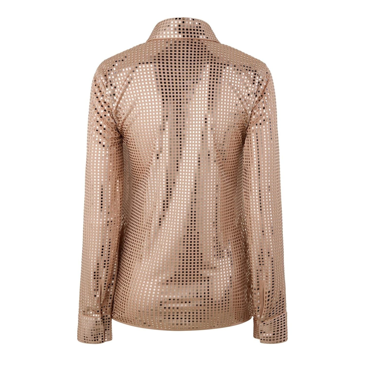 Bottega Veneta Bottega Veneta Long Sleeve Regular Fit Shirt in Beige Size M / US 6-8 / IT 42-44 - 2 Thumbnail