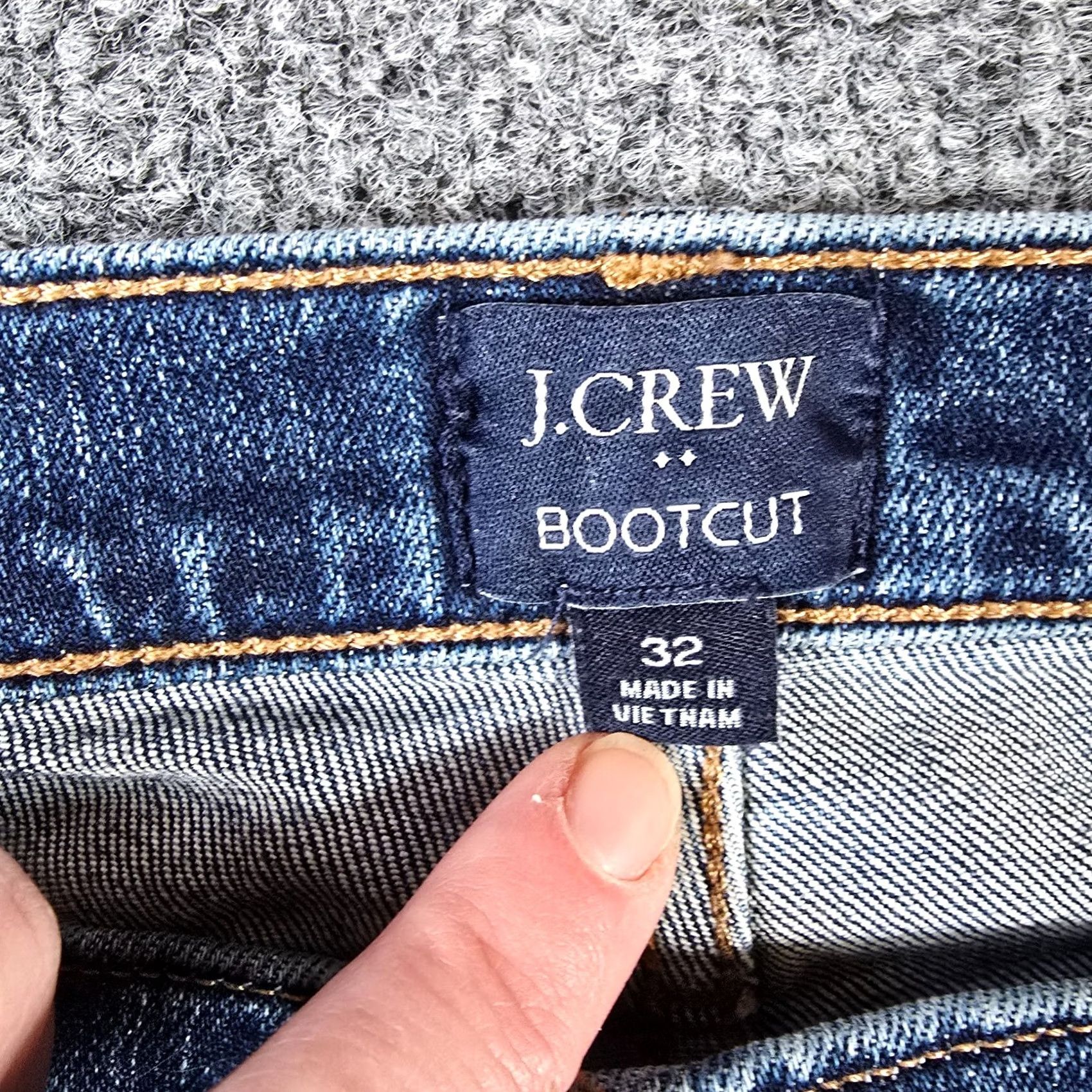 J.Crew J.CREW Jeans Womens 32 Blue Bootcut High Rise Denim Casual Capsule Pocket 5-Pocket Regular Inseam 30 Fall Spring Summer Winter Womens Size 24" / US 00 / IT 34 - 3 Thumbnail