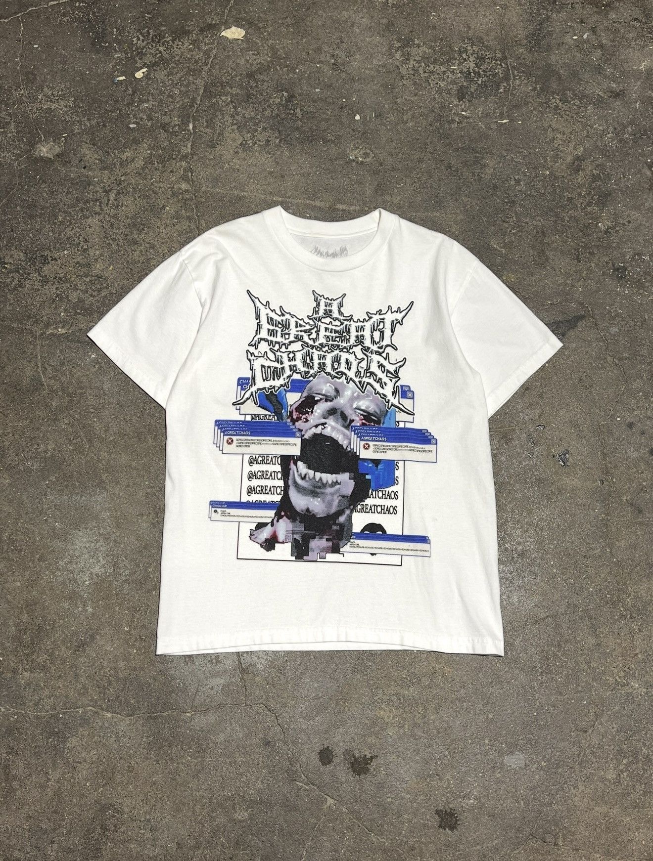 Ken Carson Ken Carson A Great Chaos YouTube Shirt White | Grailed