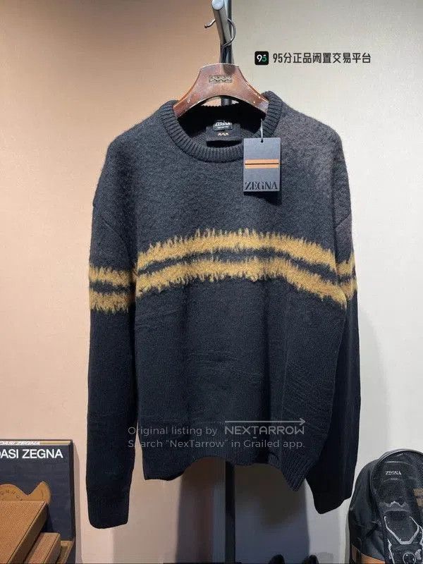 Ermenegildo Zegna Zegna FW22 Men's Crew Neck Sweater. Size US XL / EU 56 / 4 - 1 Thumbnail