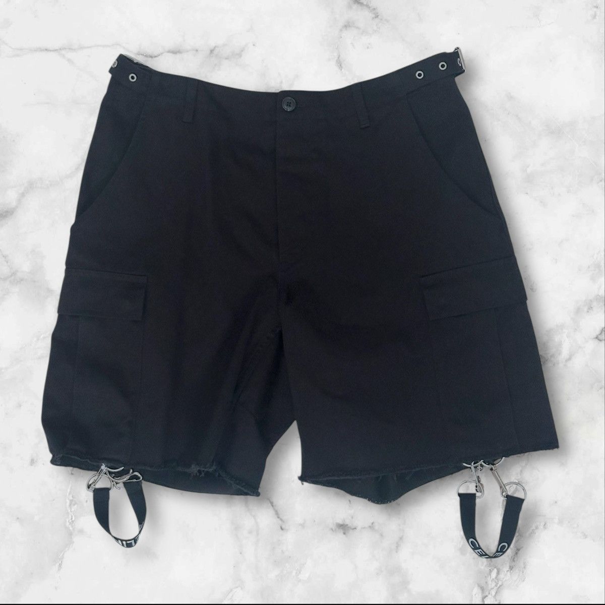 Celine Celine Homme Harness Cargo Shorts Size US 31 - 1 Thumbnail