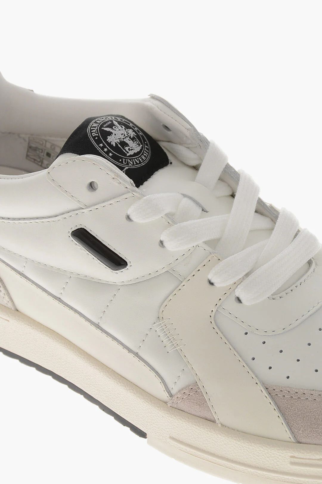 Palm Angels og1mm0326 Leather Low-Top Sneakers in White Size US 11 / IT 41 - 2 Thumbnail