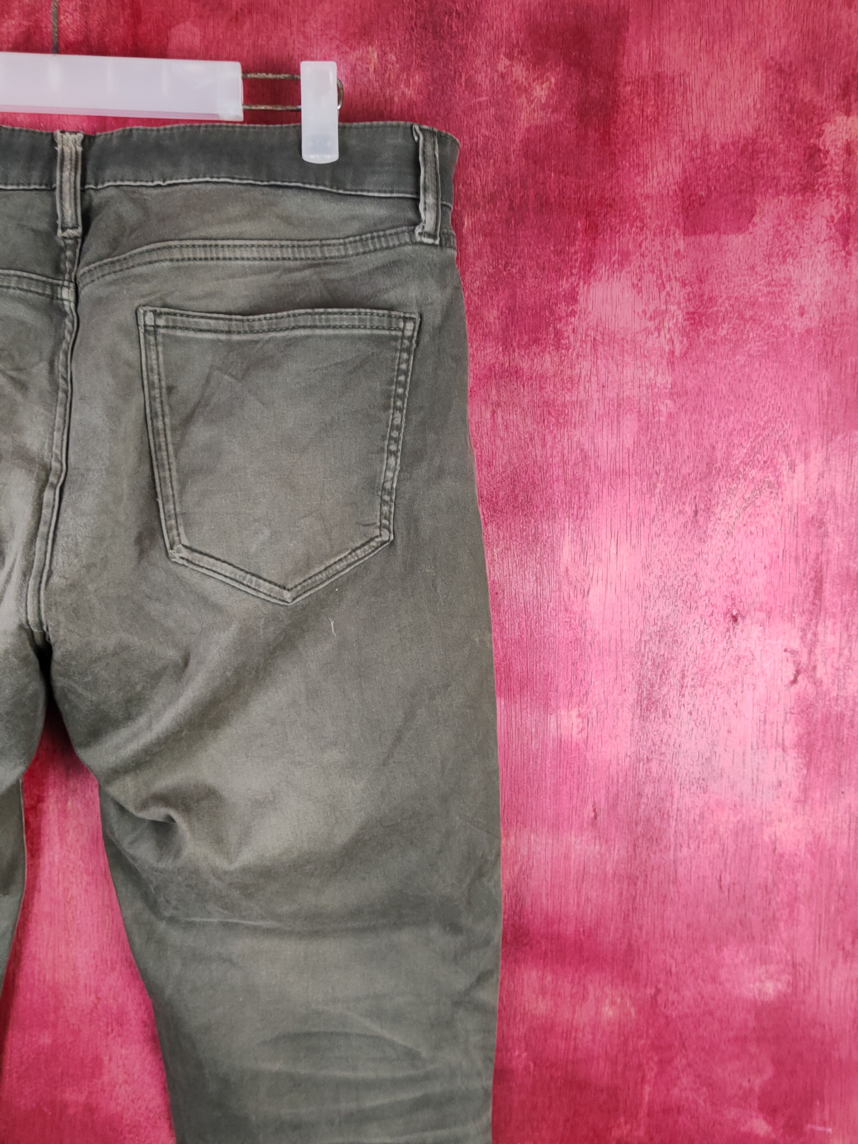 Japanese Brand Uniqlo Olive Faded Multipocket Casual Pants #S2214 Size US 33 - 10 Thumbnail